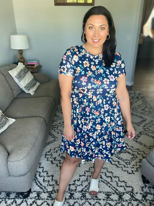 French Friday Floral Dress