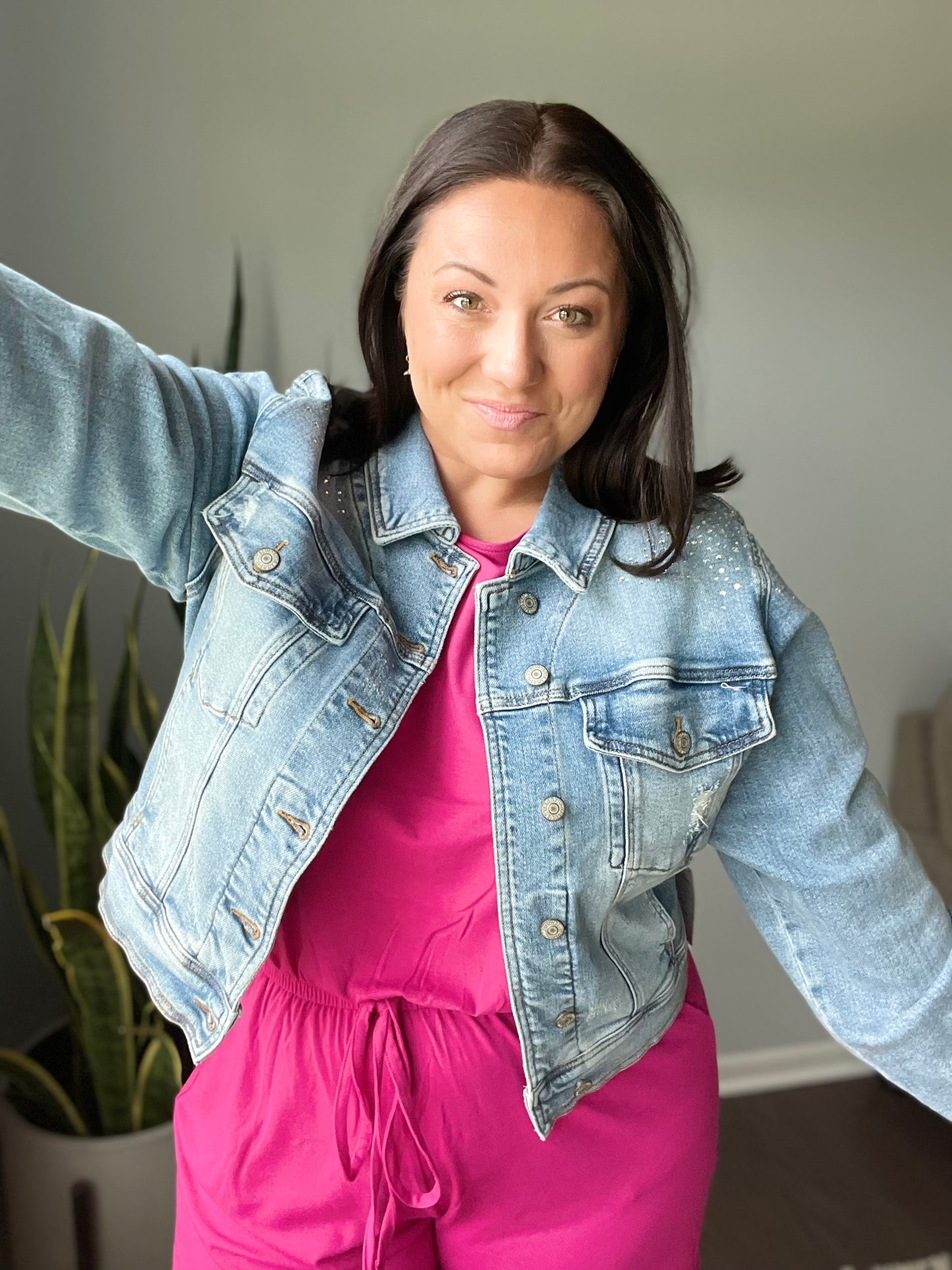 Real Cozy Romper in Magenta