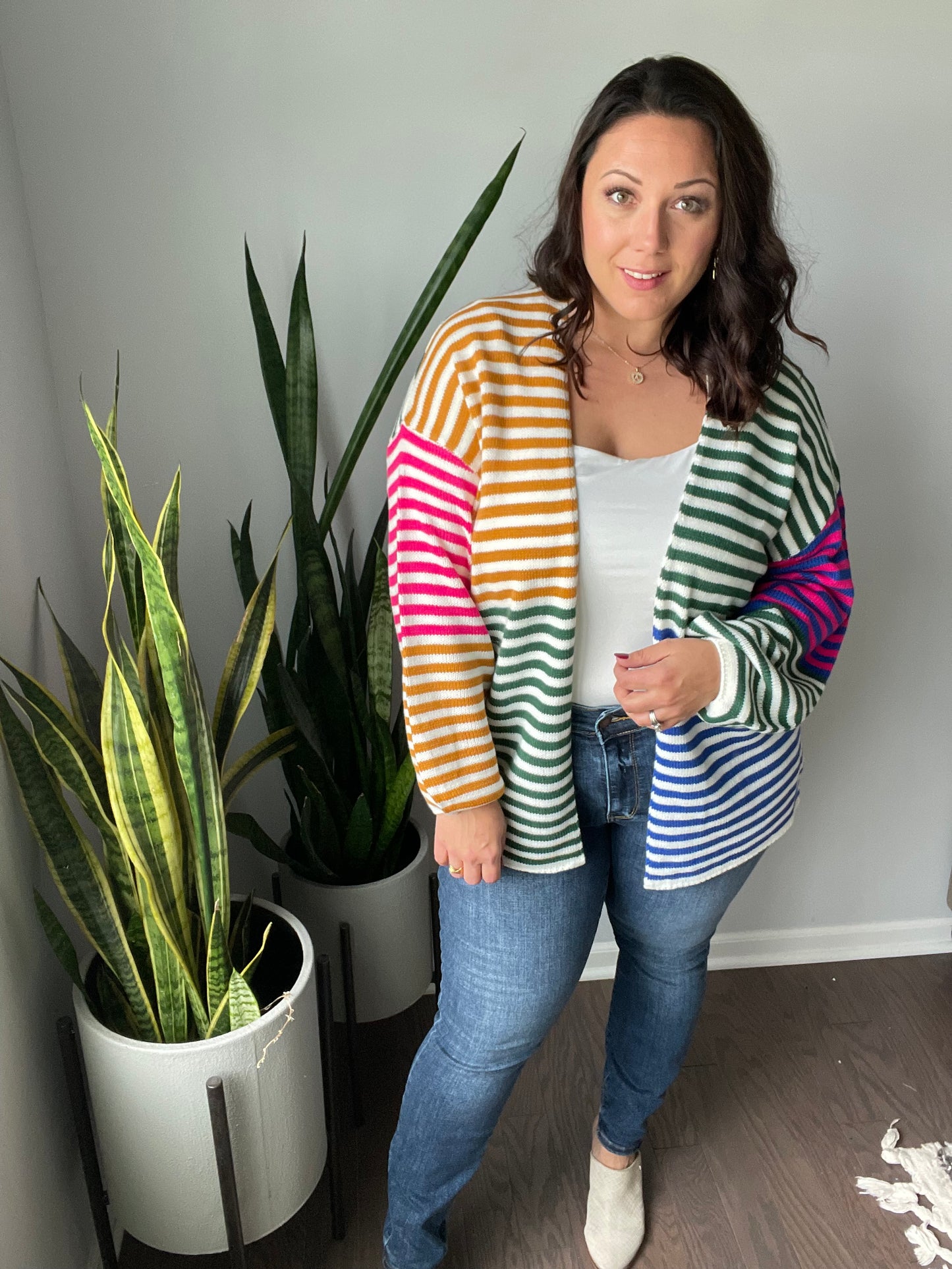Color Between the Lines Striped Cardigan