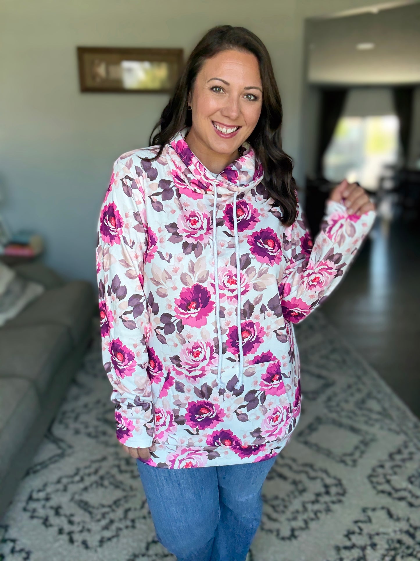 Michelle Mae Soft Funnel Neck - Autumn Blossom