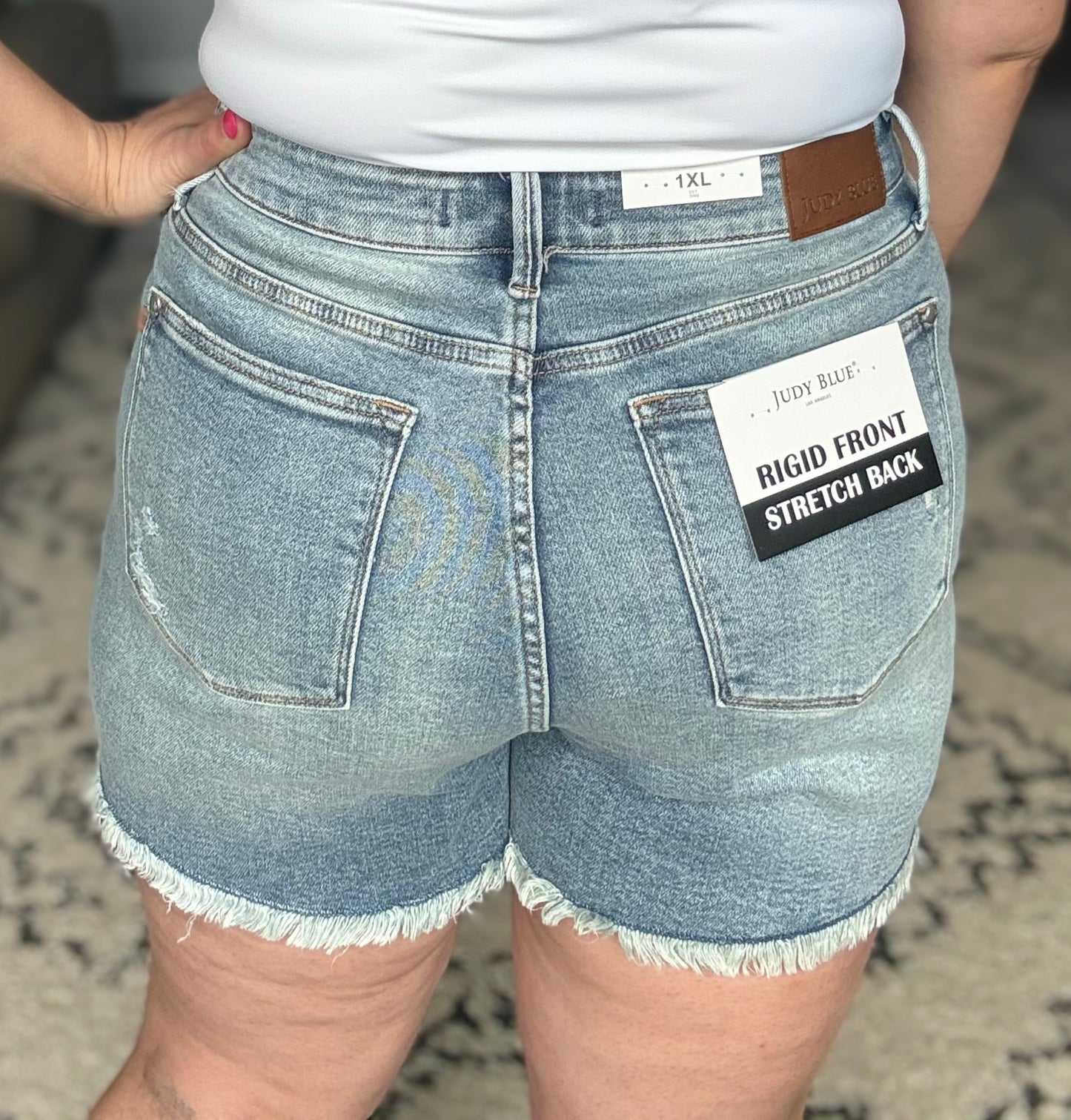 Carly High Rise Rigid Magic Cutoff Shorts