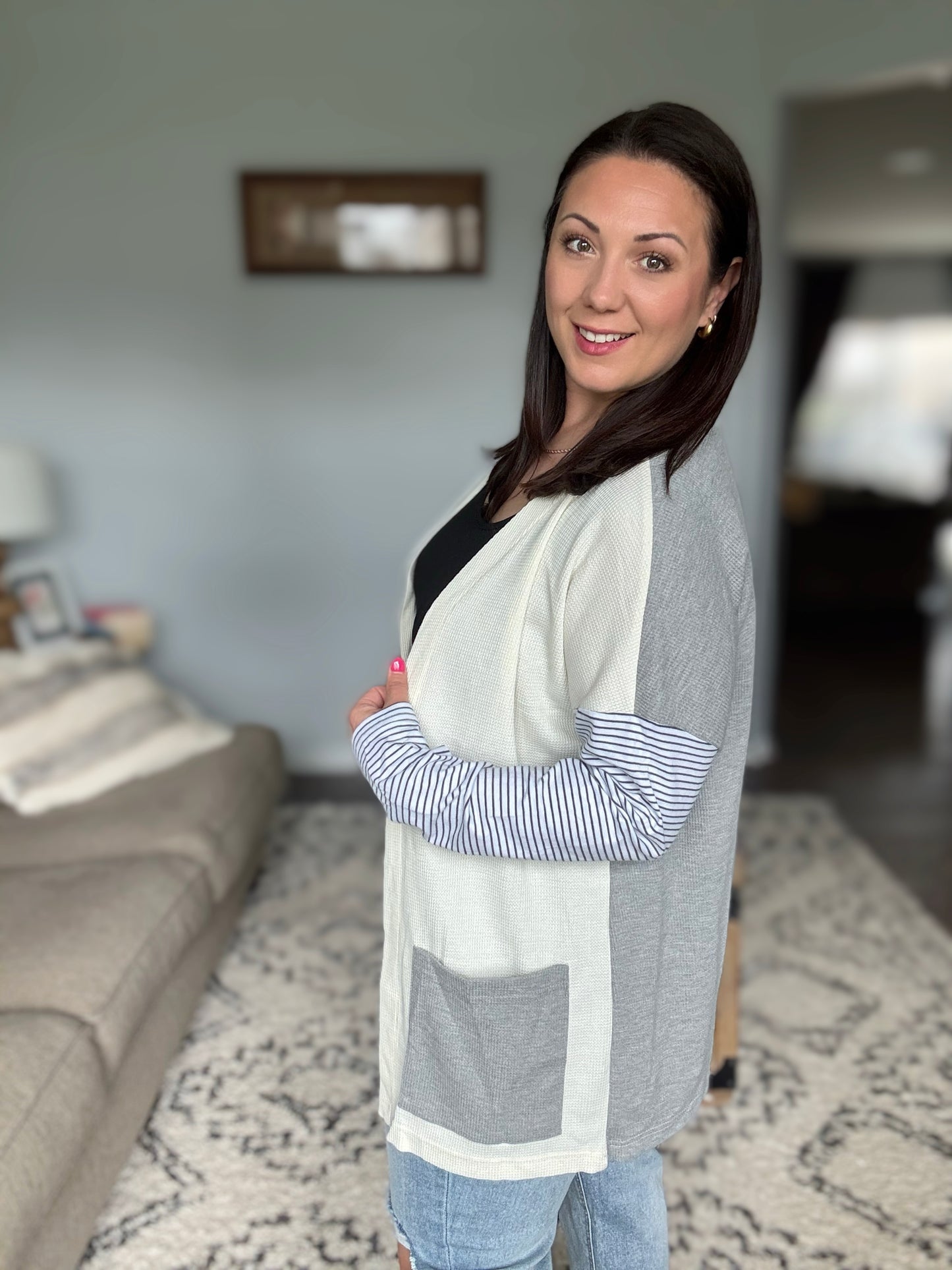 Consider it So Color Block Cardigan