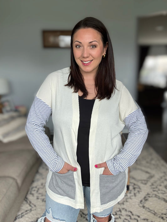 Consider it So Color Block Cardigan