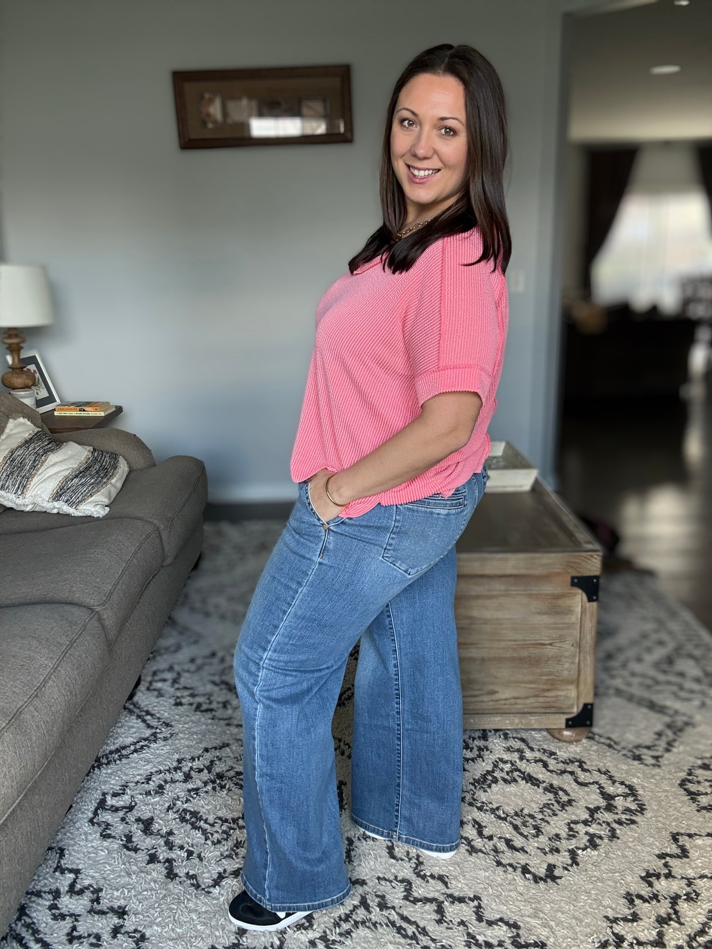 Trouser Style High Waist Judy Blue Jeans - 30" Inseam Short