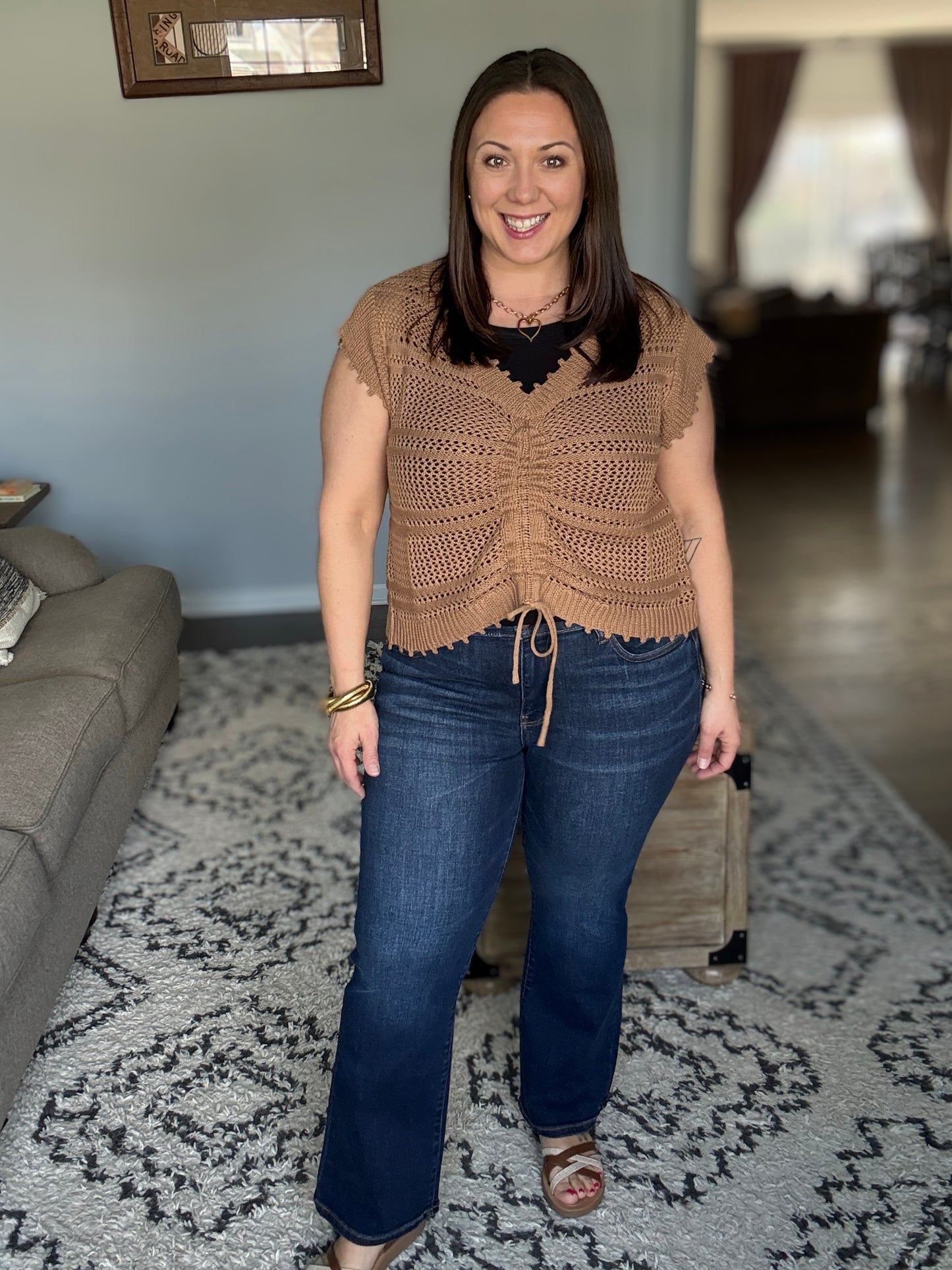 Petite Mid Rise Dark Wash Bootcut Judy Blue Jeans