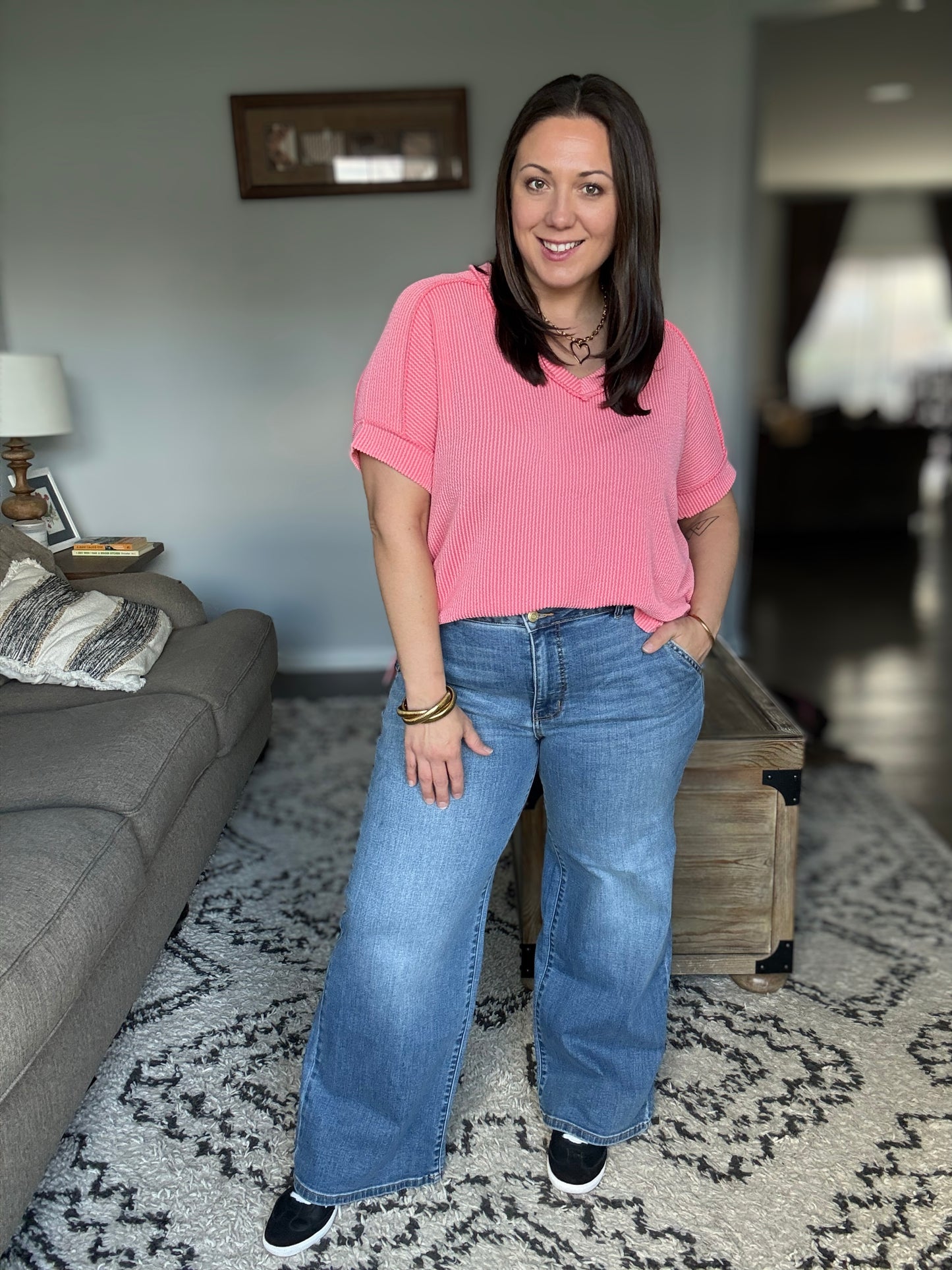 Trouser Style High Waist Judy Blue Jeans - 30" Inseam Short