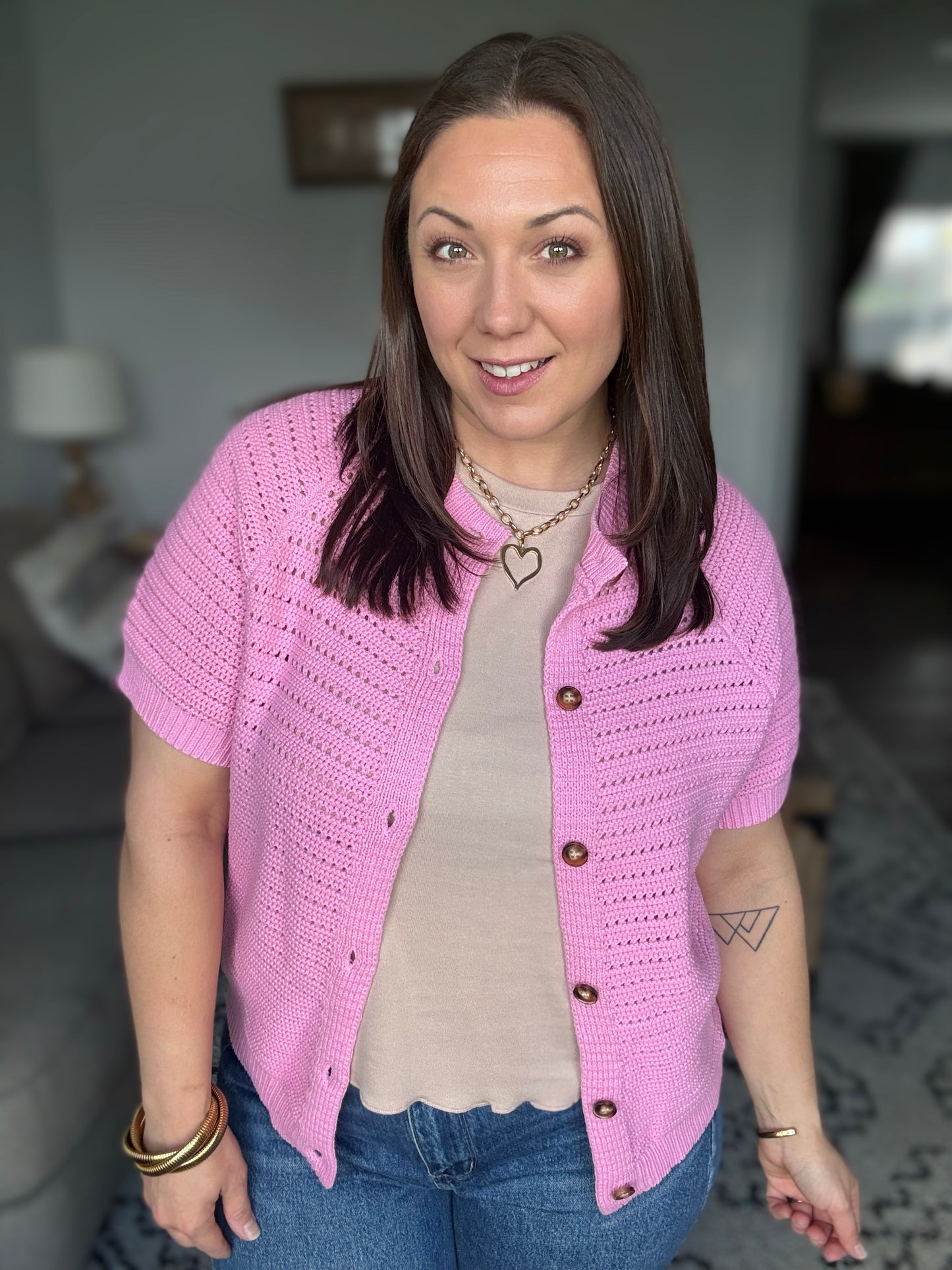 Dreaming All Day Sweater Knit Button Down