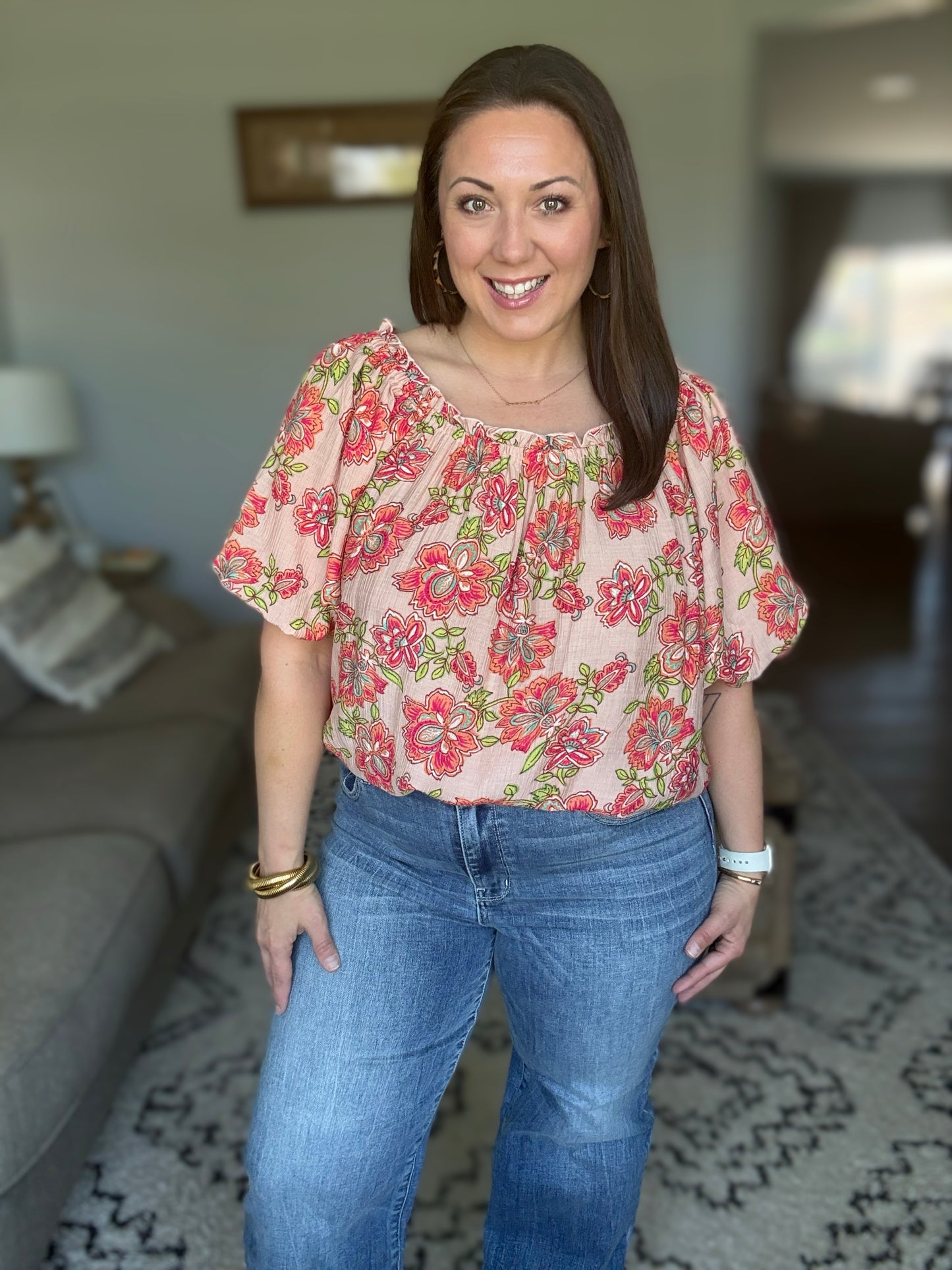 Petal Perfect Off the Shoulder Blouse