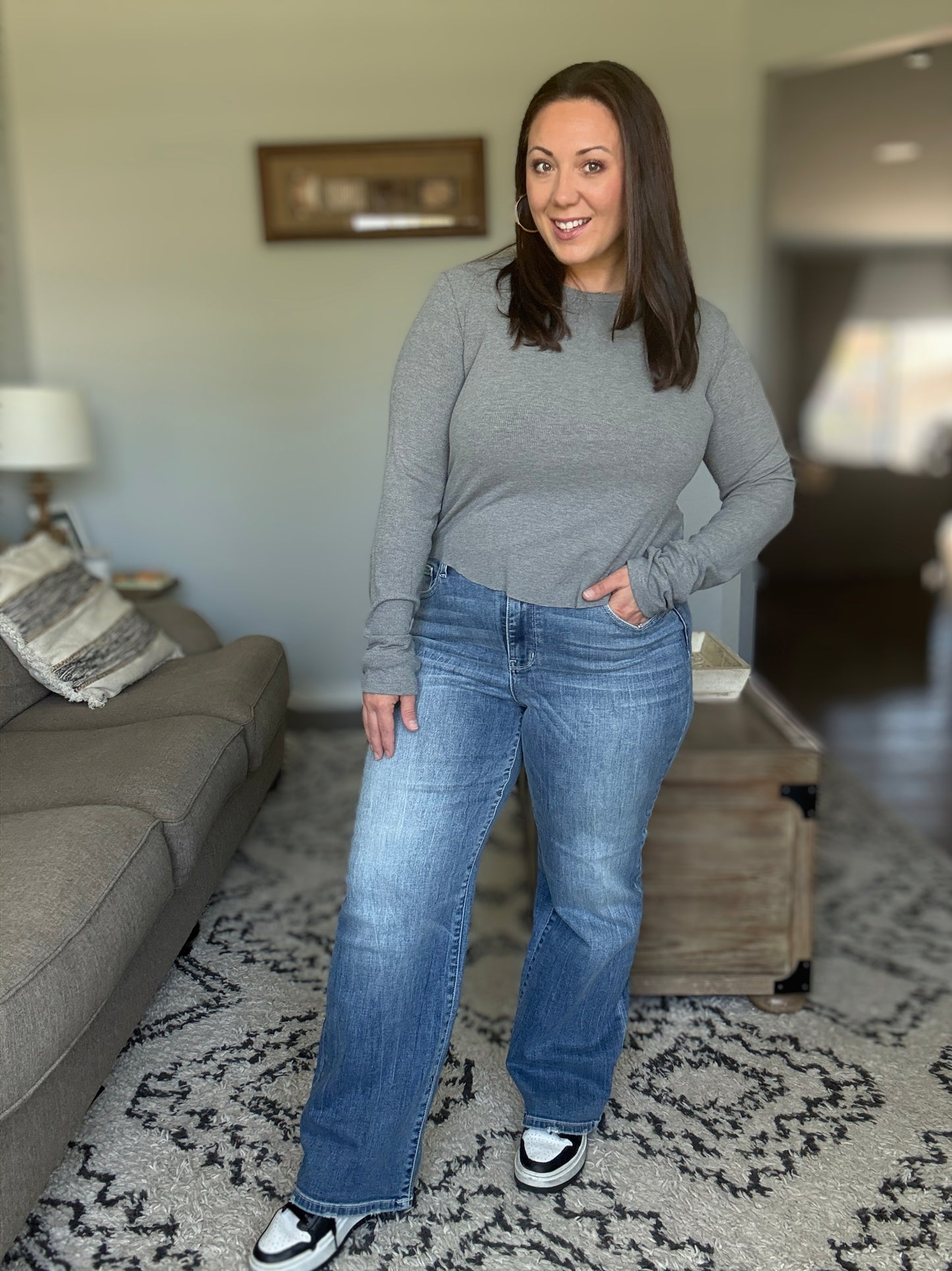 Holly Mid Rise Straight Judy Blue Jeans