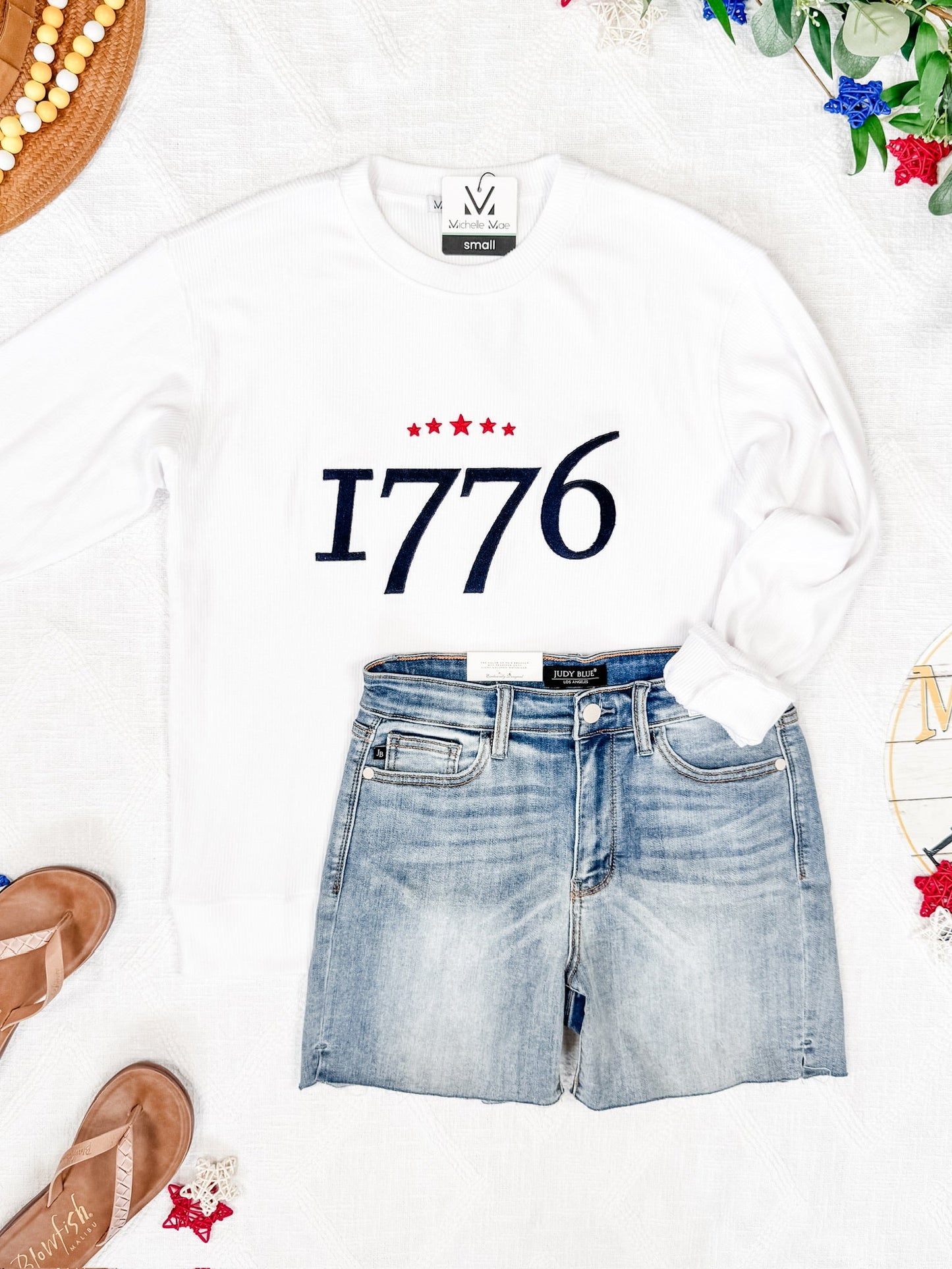 Michelle Mae Corrine Embroidered Pullover Top - 1776