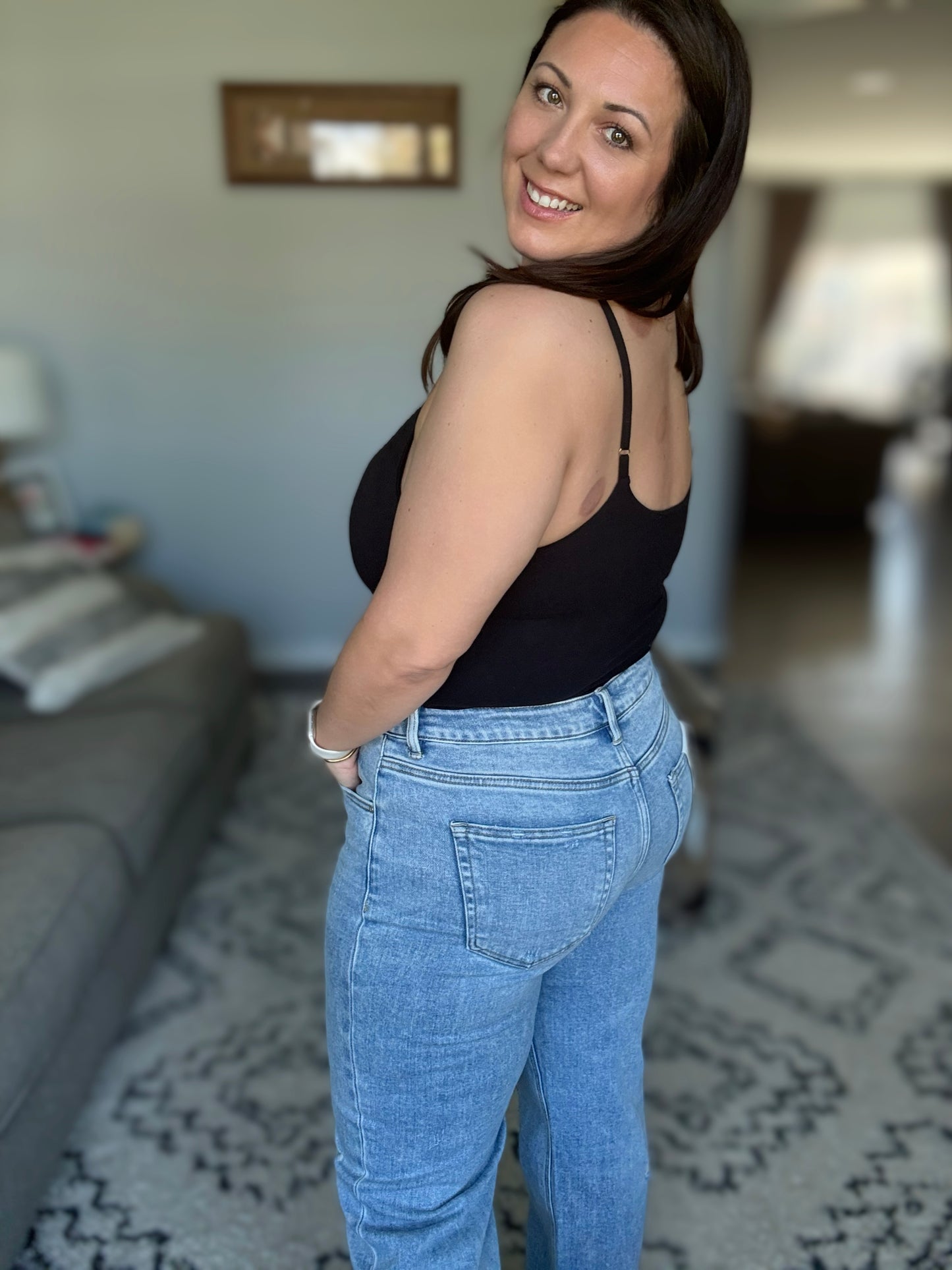 RISEN Dani High Rise Ankle Boyfriend Jeans