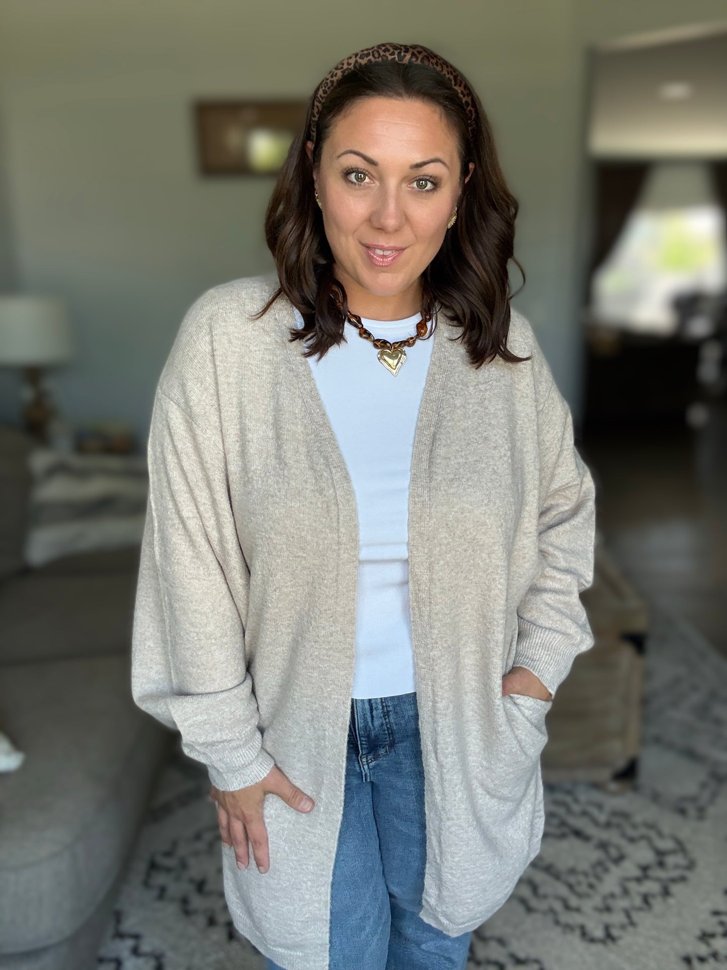 Tortoise Luxe Heart Statement Necklace