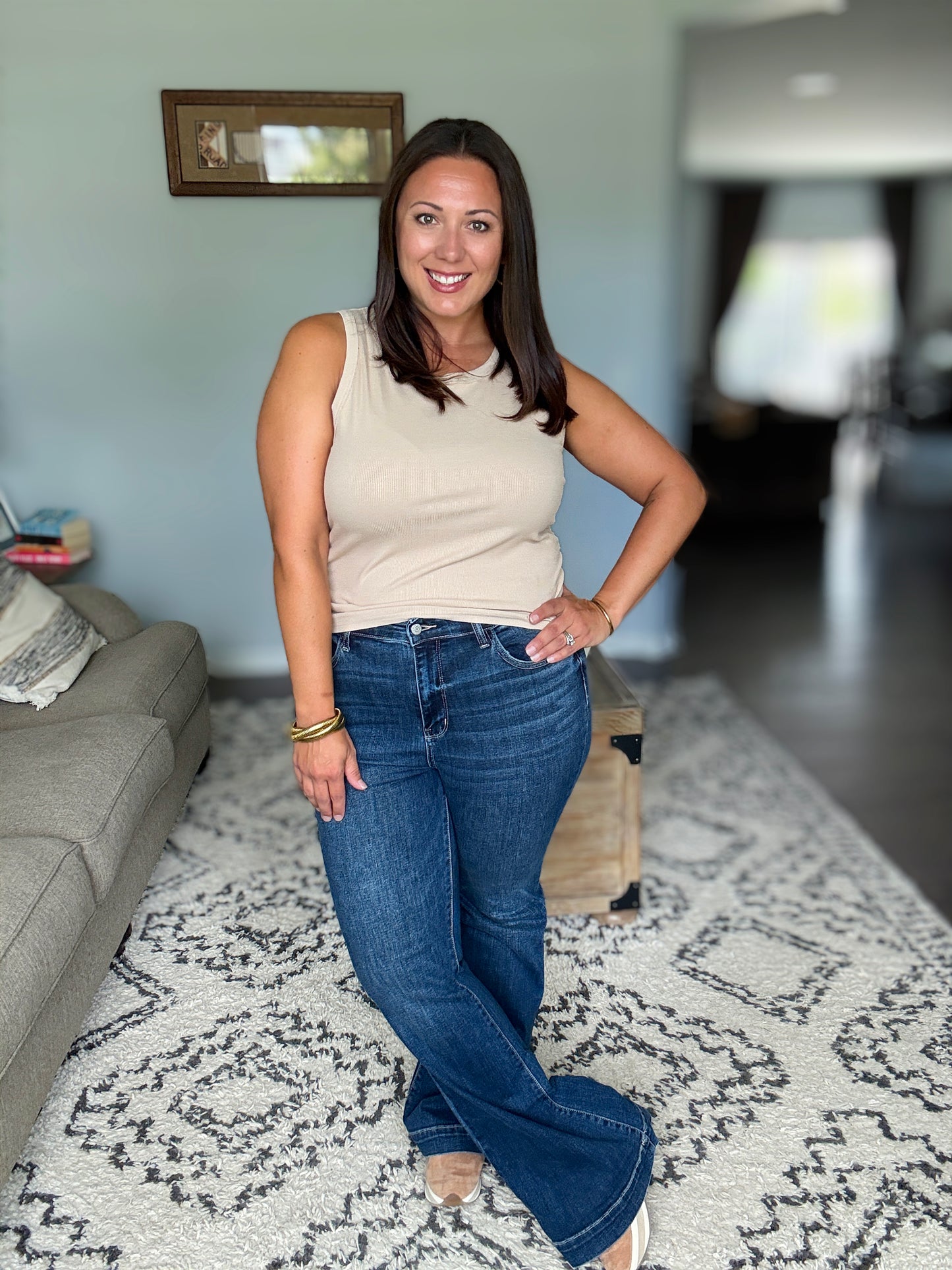Bonnie High Waist Trouser Flare
