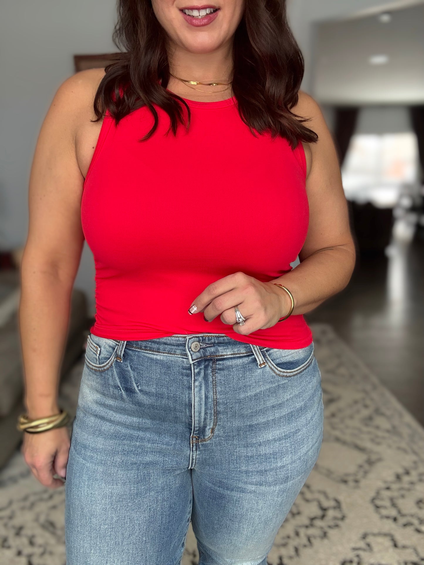 Judy Blue Cabin Cozy Vintage Wash Thermal Straight Jeans