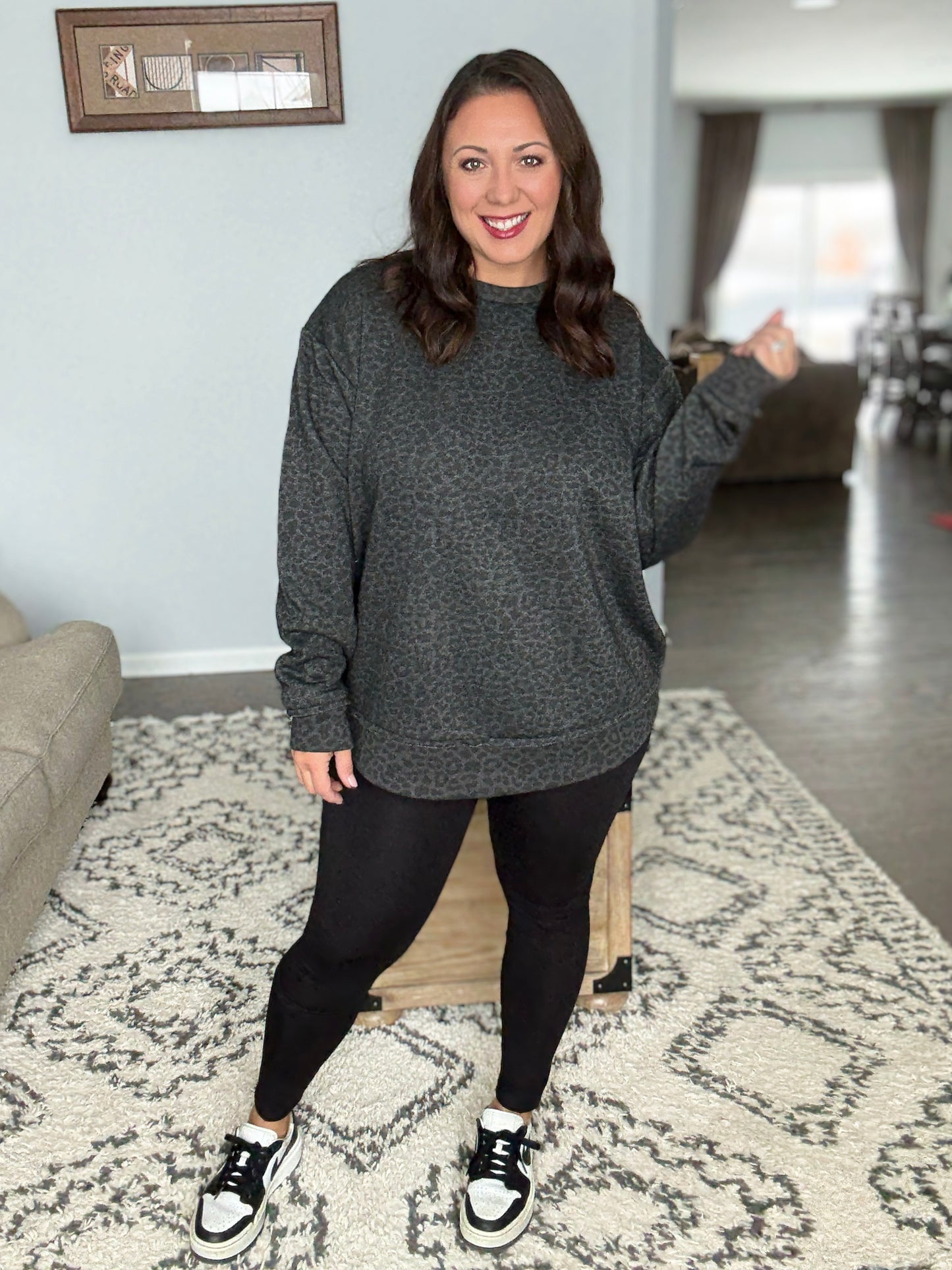 Anchored Arrows CozyLayer Fleece Lined Leggings with Pockets