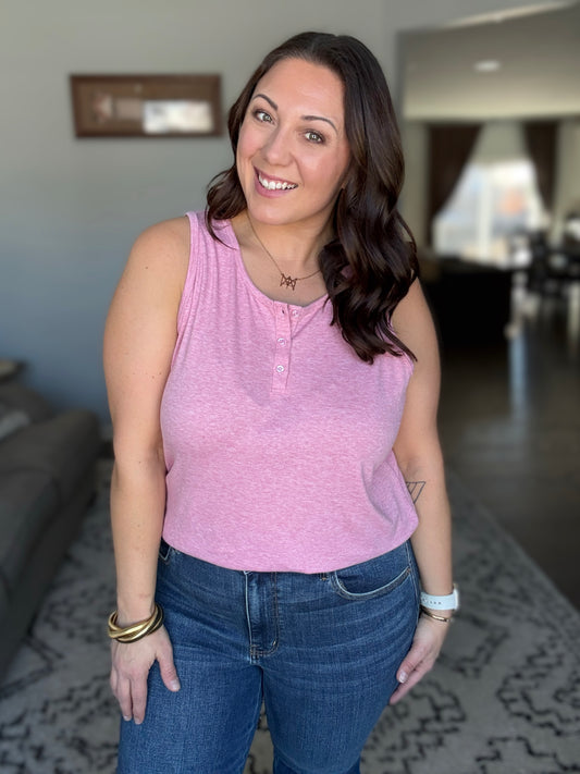 Michelle Mae Alison Henley Tank - Rose