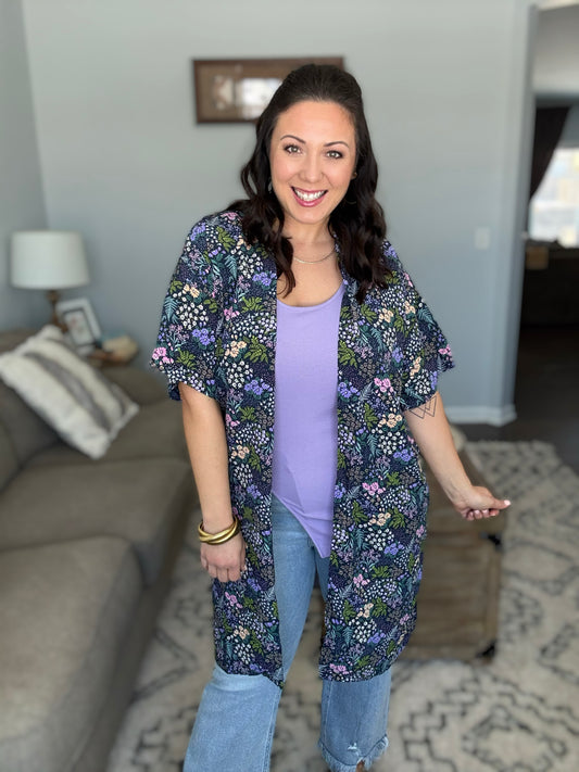 Heimish Navy Floral Spring Kimono