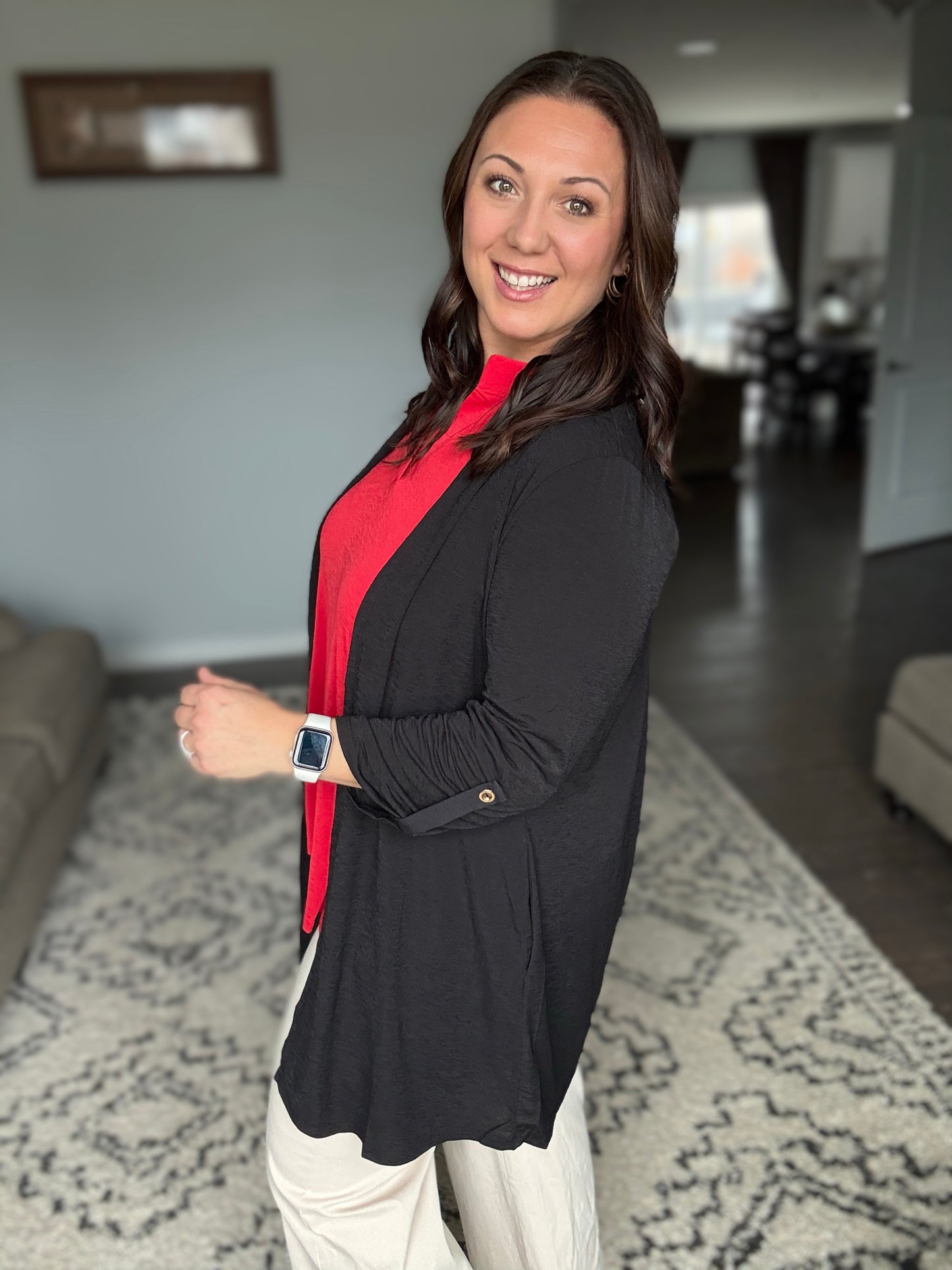 Lizzy Cardigan in Black