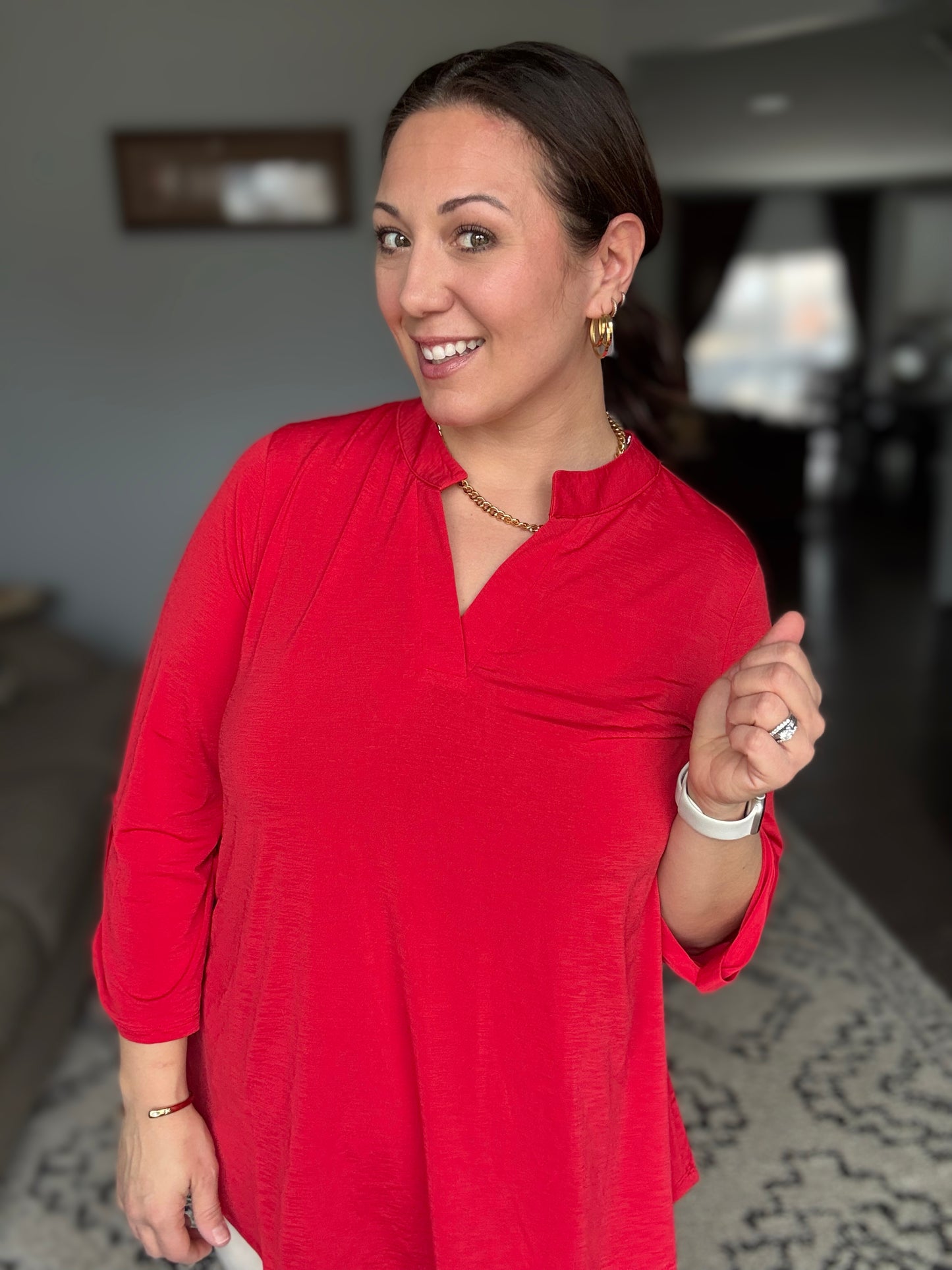 Lizzy Top in Red