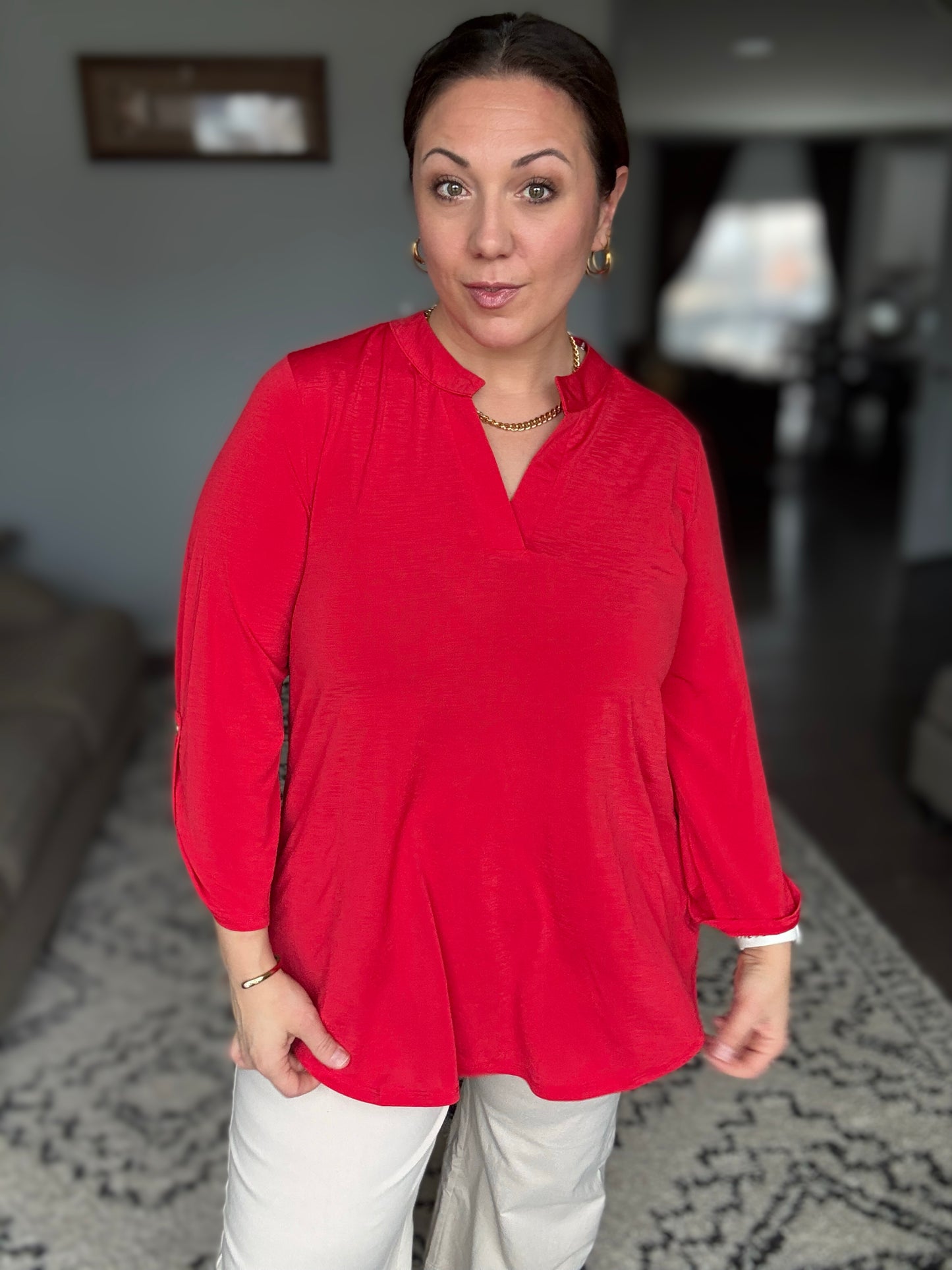 Lizzy Top in Red