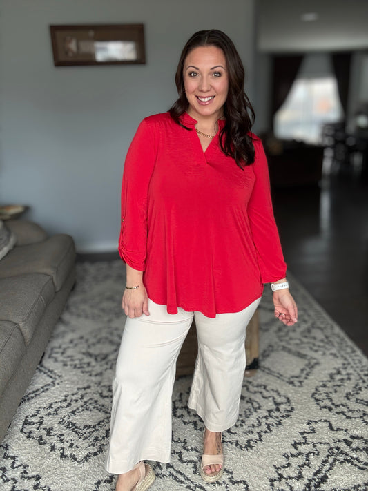 Only Pair High Waisted Wide Leg Bottoms in Linen