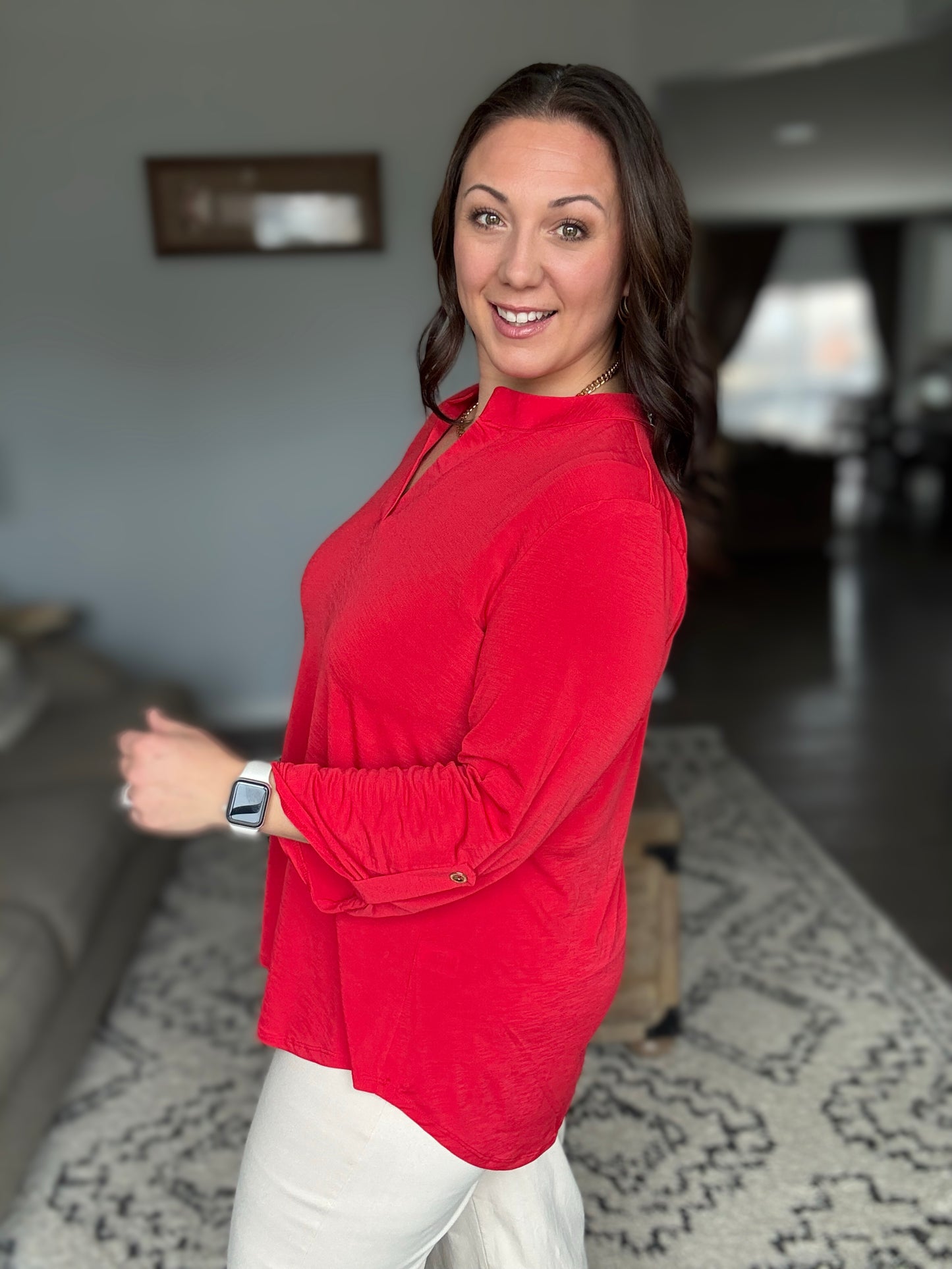 Lizzy Top in Red