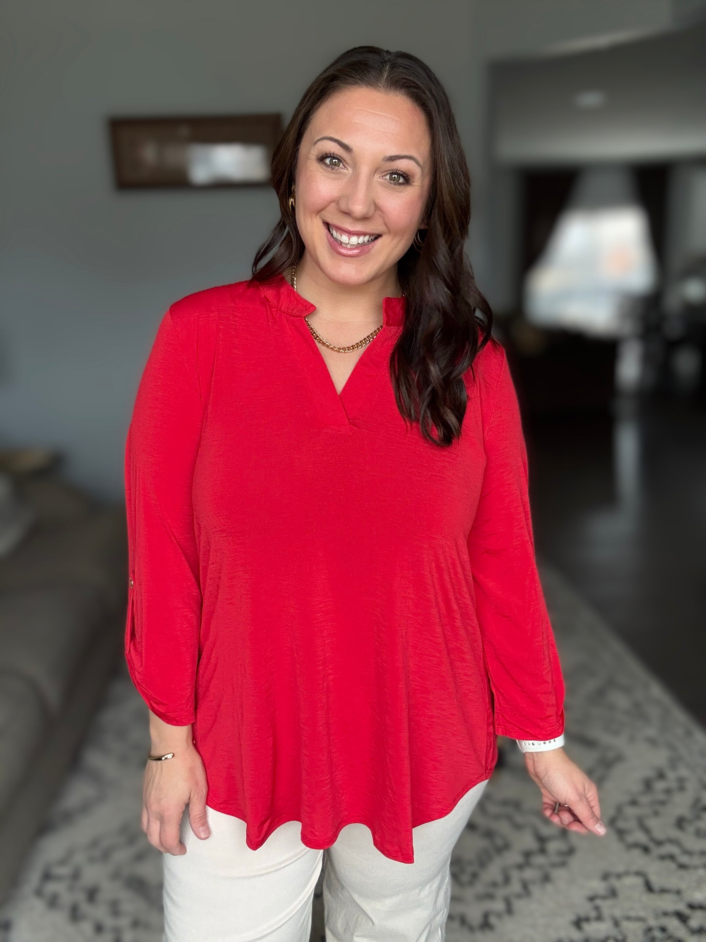 Lizzy Top in Red