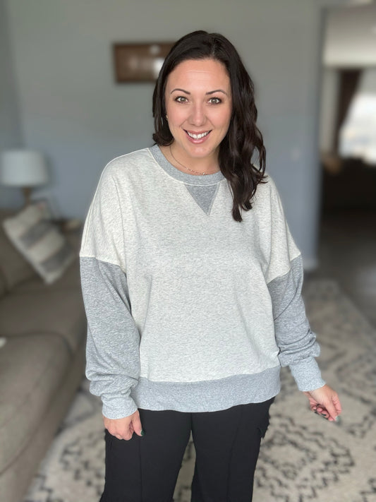 Bring it Together Color Block Pullover