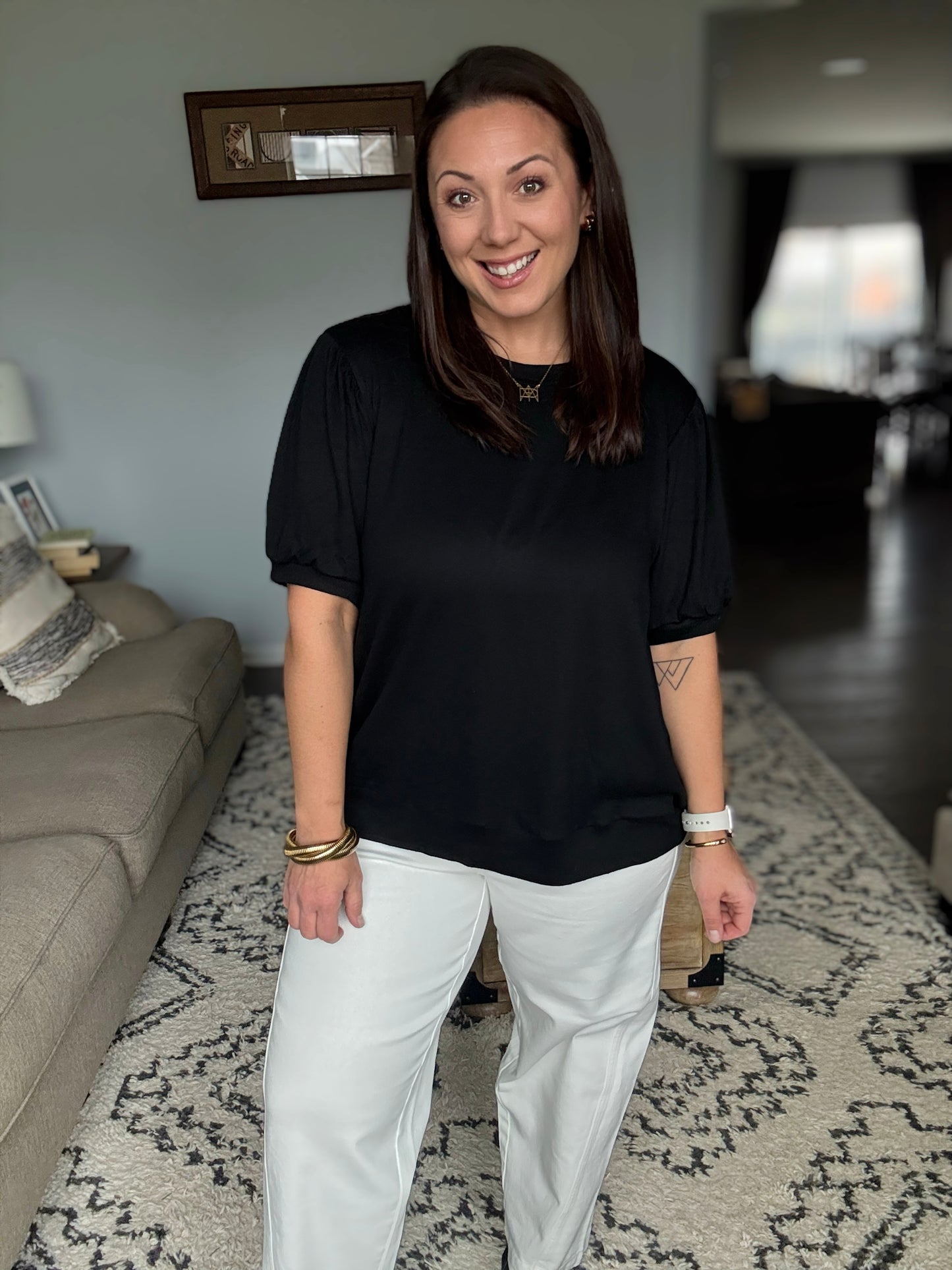 Judy Blue High-Waisted Rigid Magic Barrel Jeans in White
