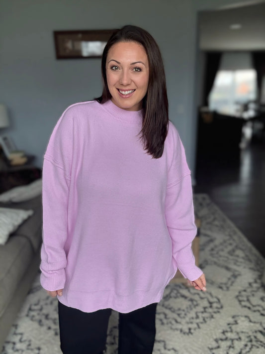 Michelle Mae Aurora Cozy Sweater - Lilac