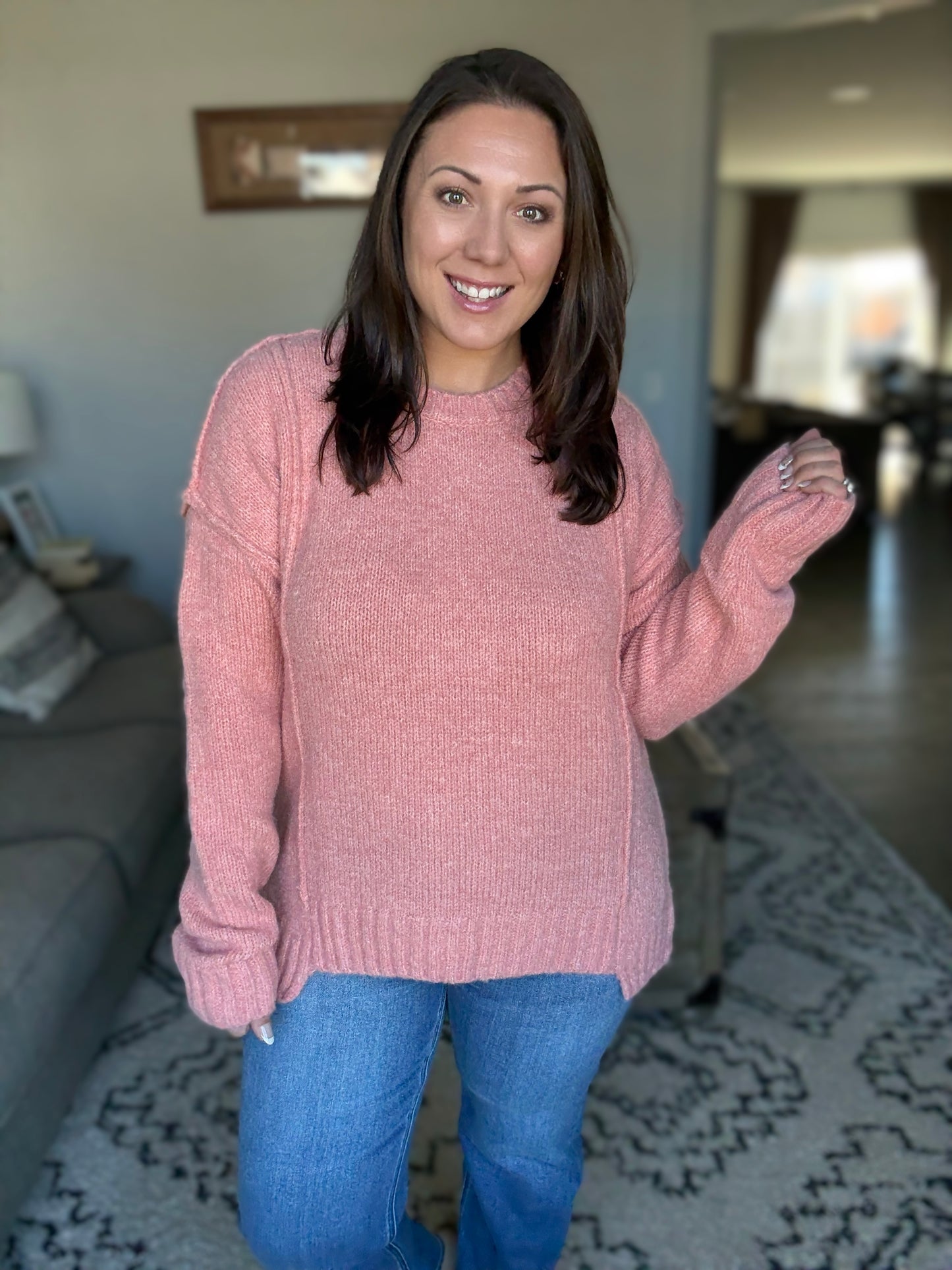 Changed for the Better Exposed Seam Pullover