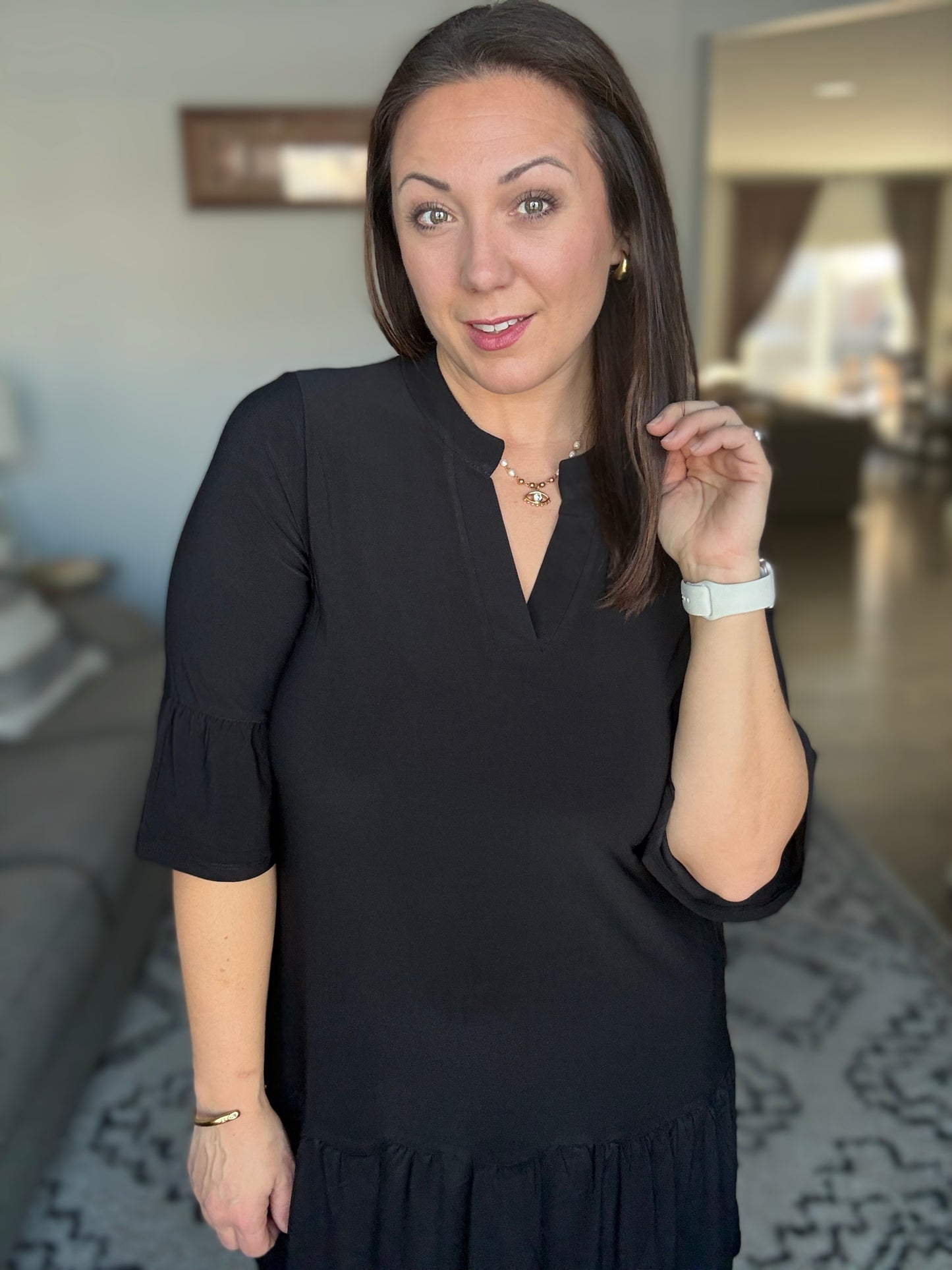 Lizzy Sunday Dress in Black