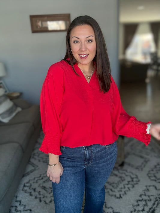 Easy Essence V-Neck Oversized Tunic Top