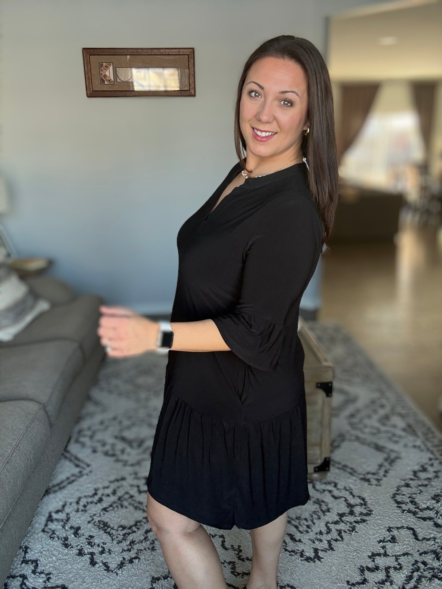 Lizzy Sunday Dress in Black