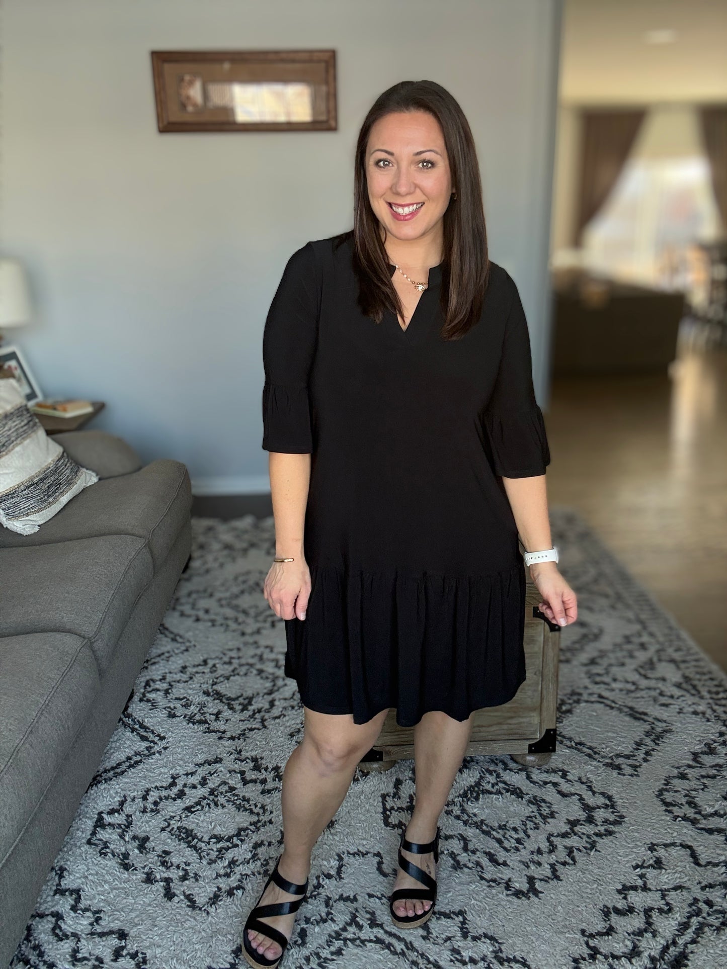 Lizzy Sunday Dress in Black