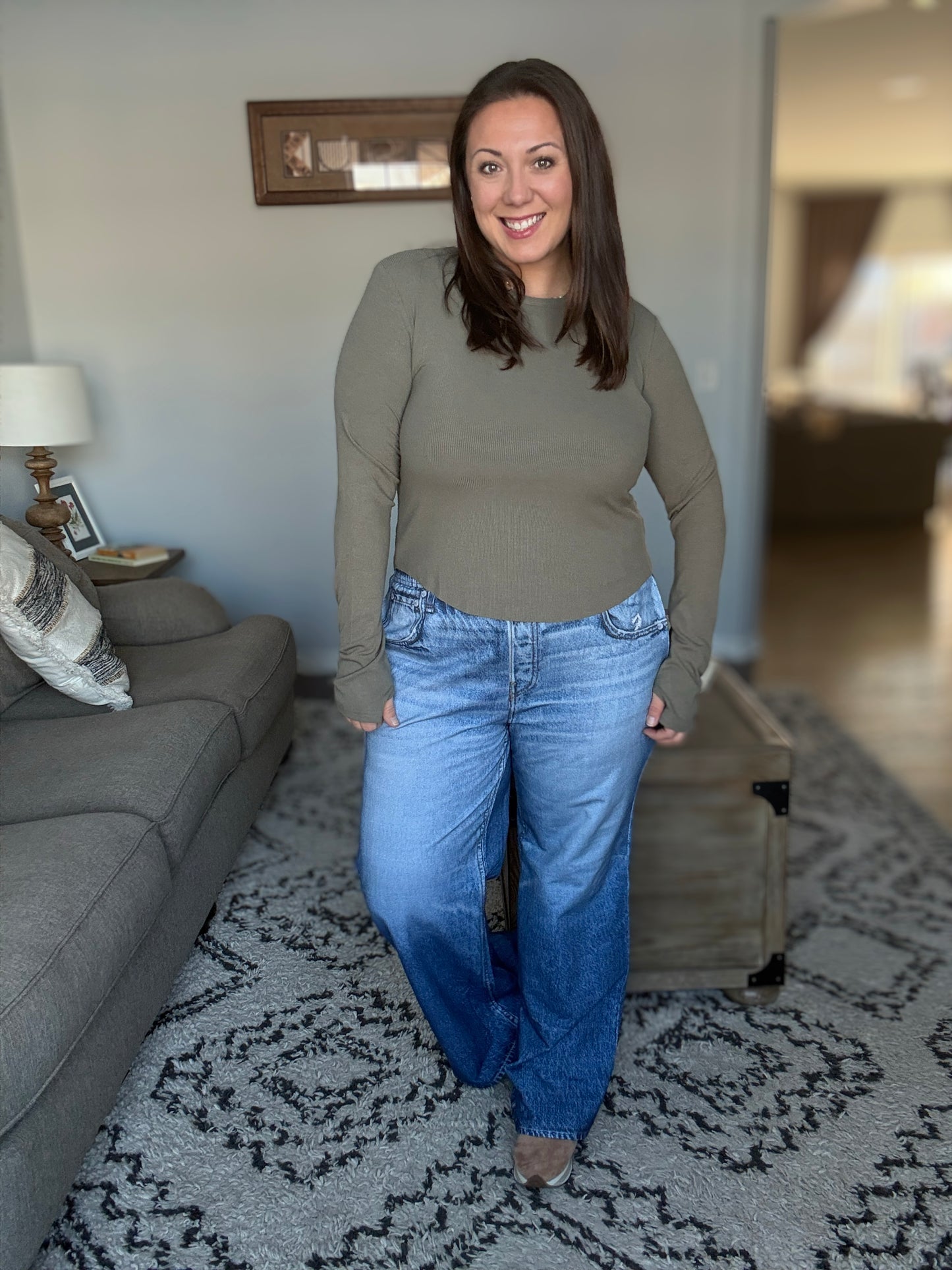 Zenim Printed Wide Leg Bottoms