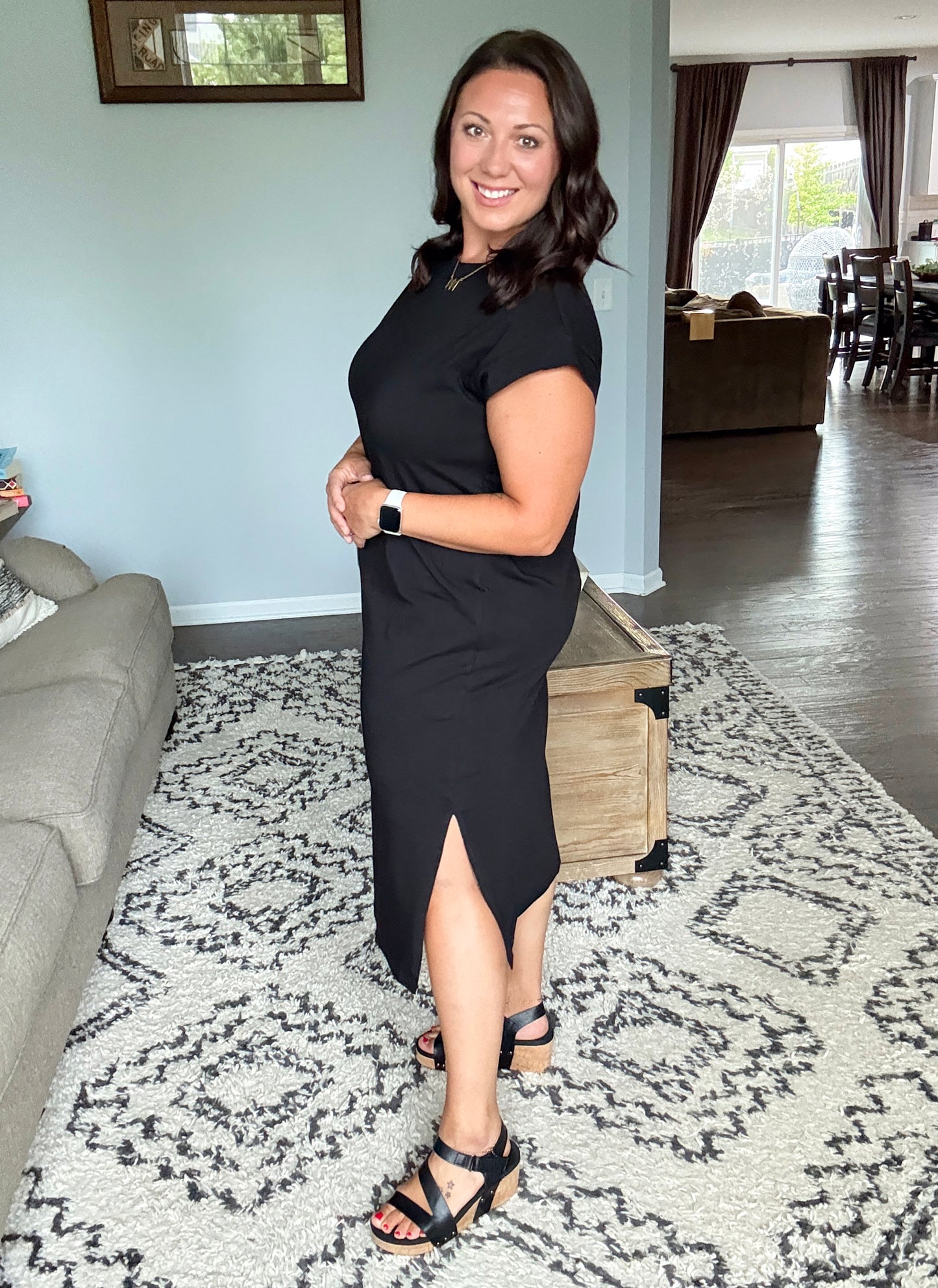 Sweet Like That Casual Dress in Black