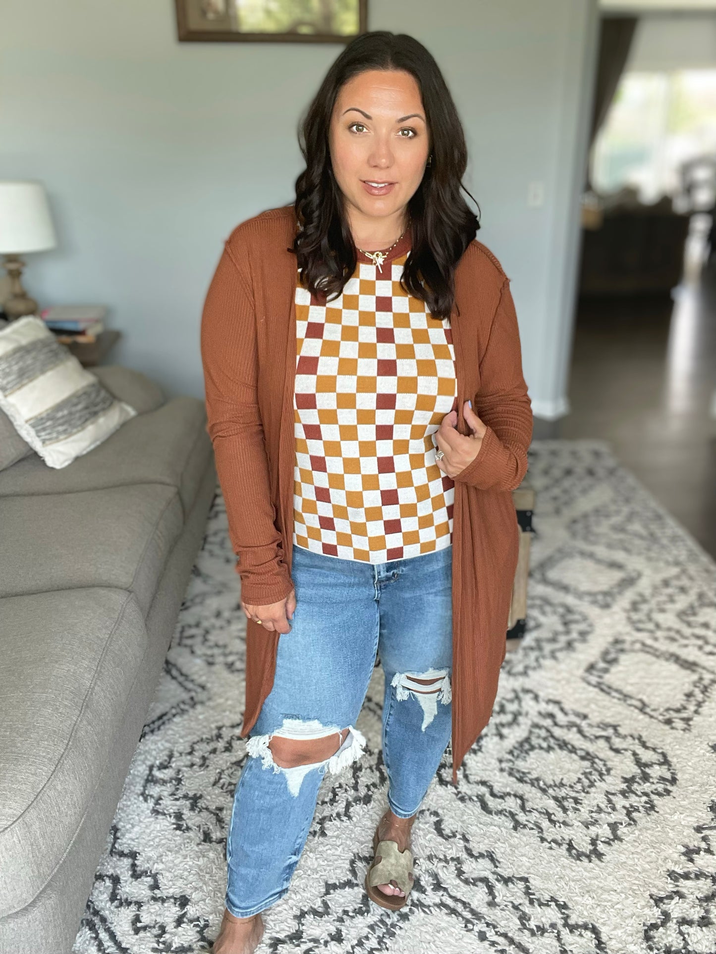 Keeping Score Checkered Tank