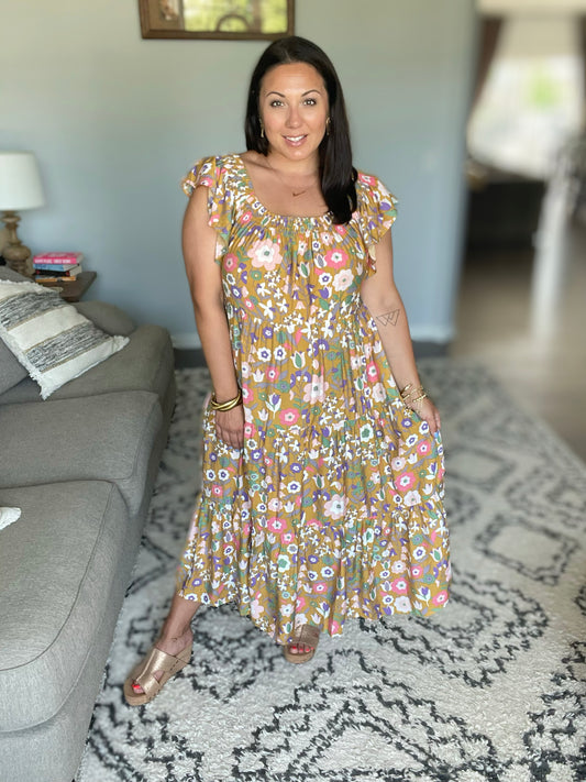 I Done It Good Flutter Sleeve Dress