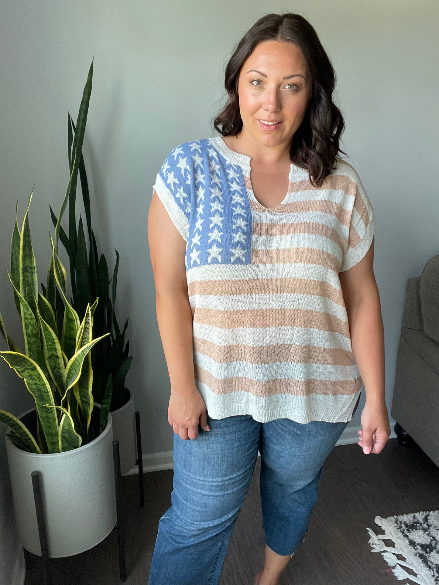 Old Glory Sleeveless Sweater