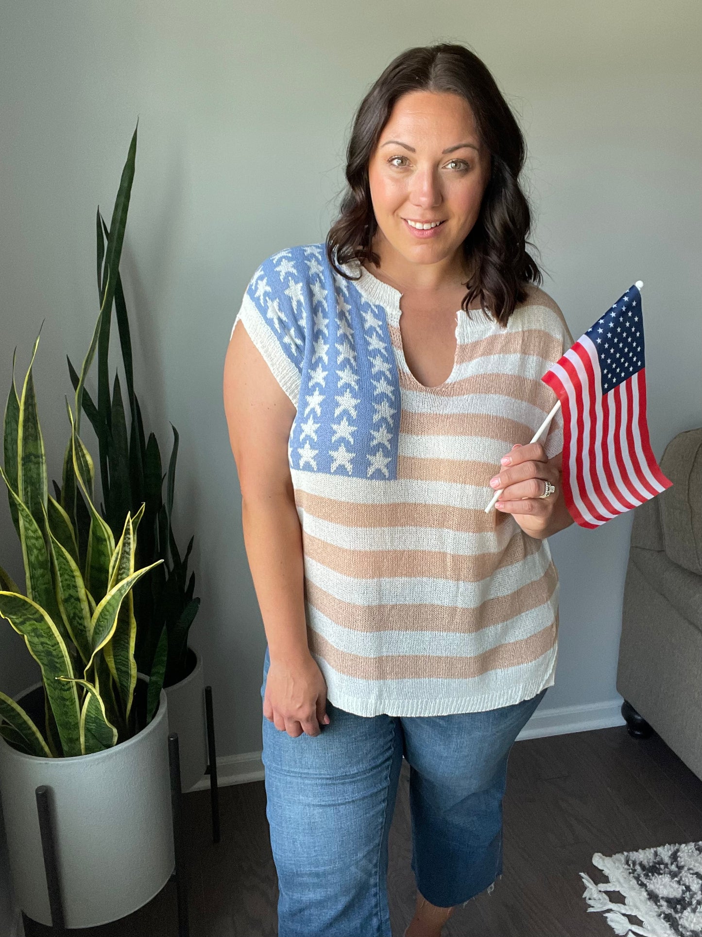 Old Glory Sleeveless Sweater