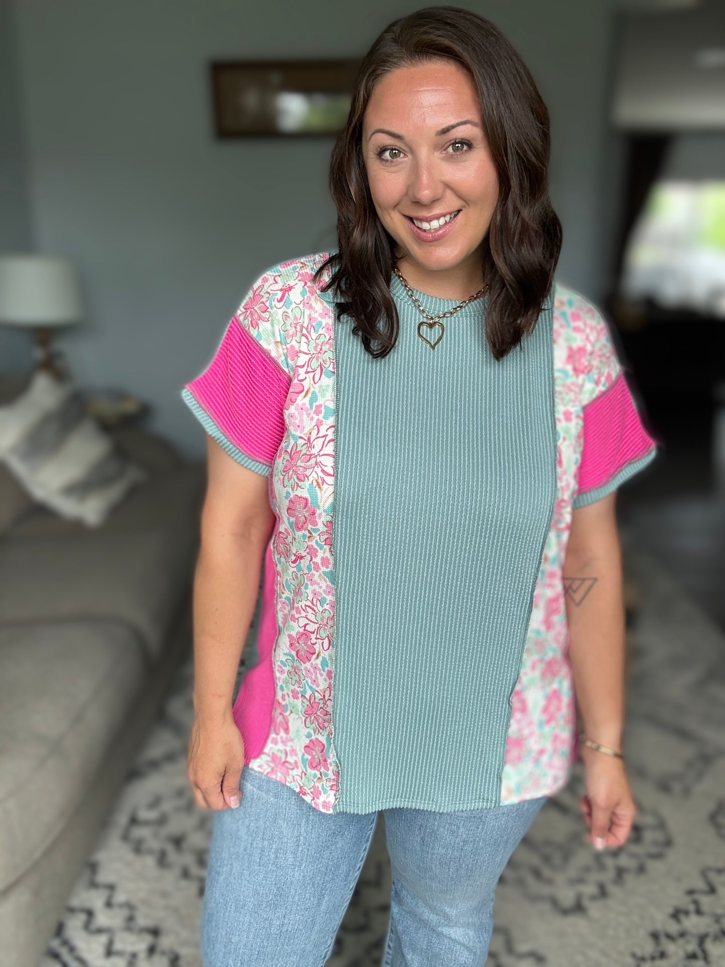 A Lot to Look At Color Block Top