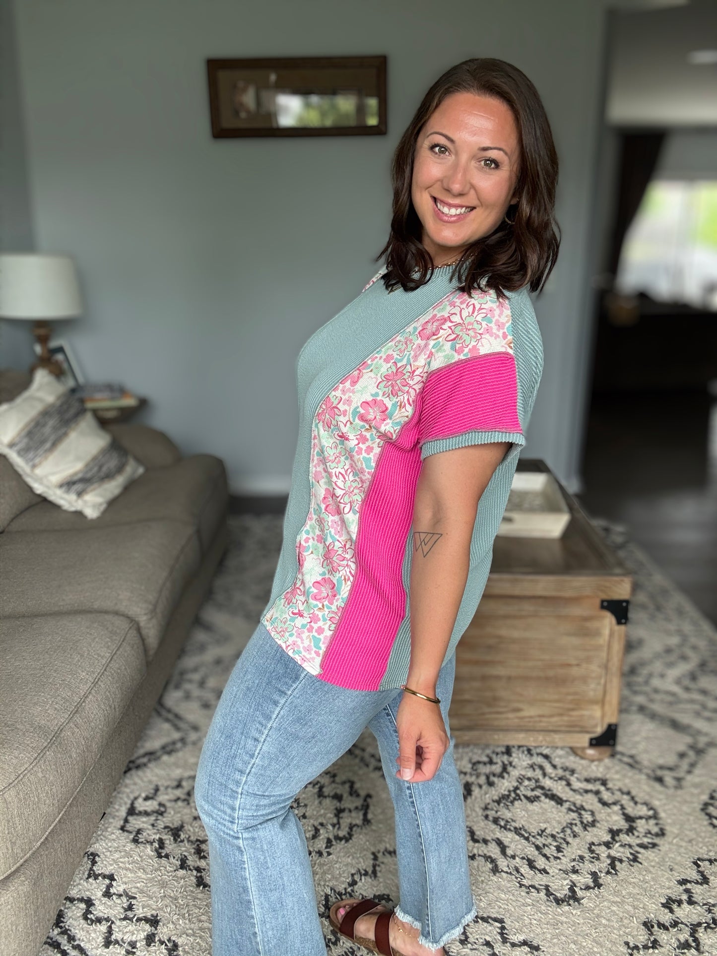 A Lot to Look At Color Block Top