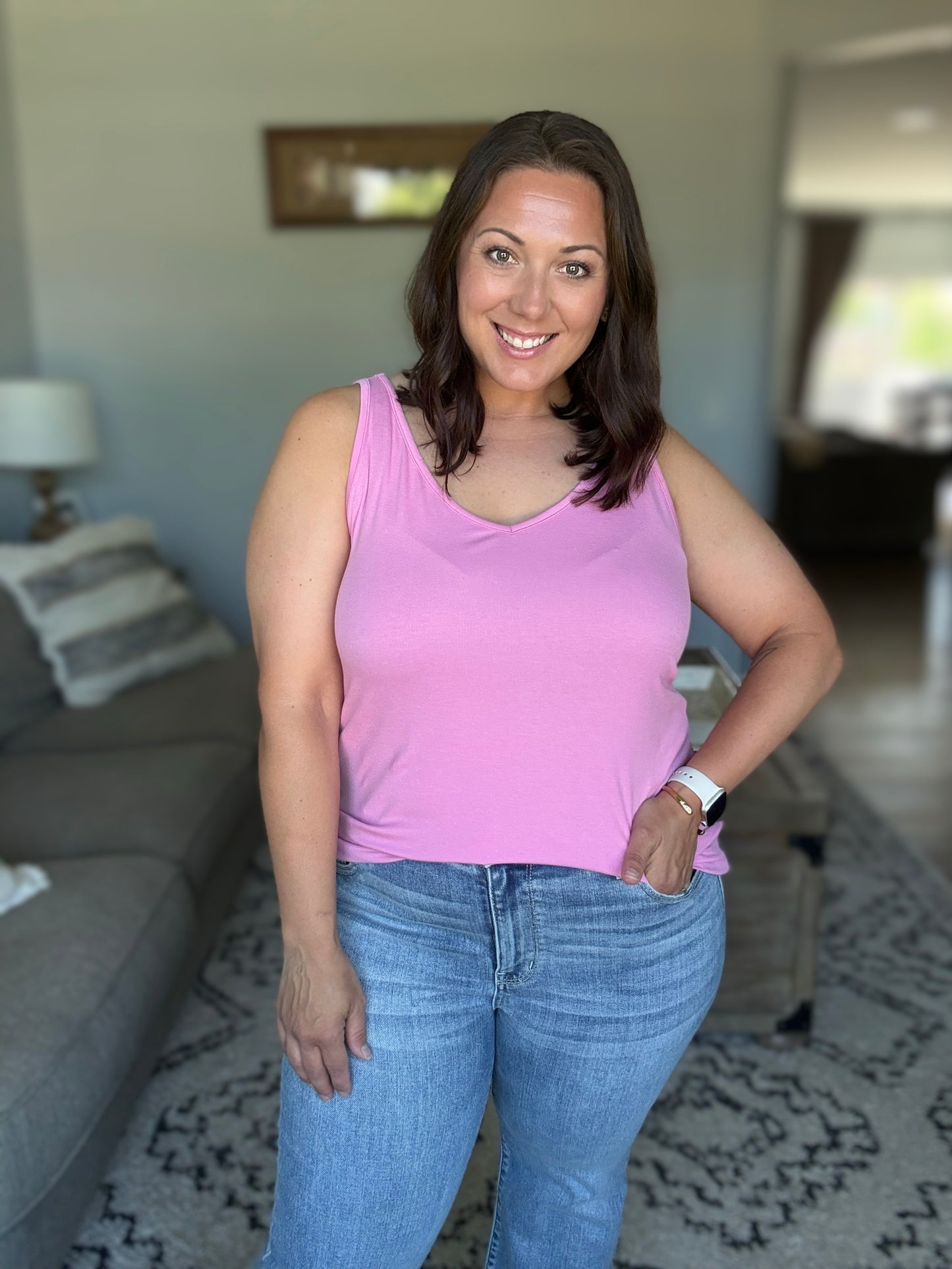 Michelle Mae Kennedy Tank - Pink
