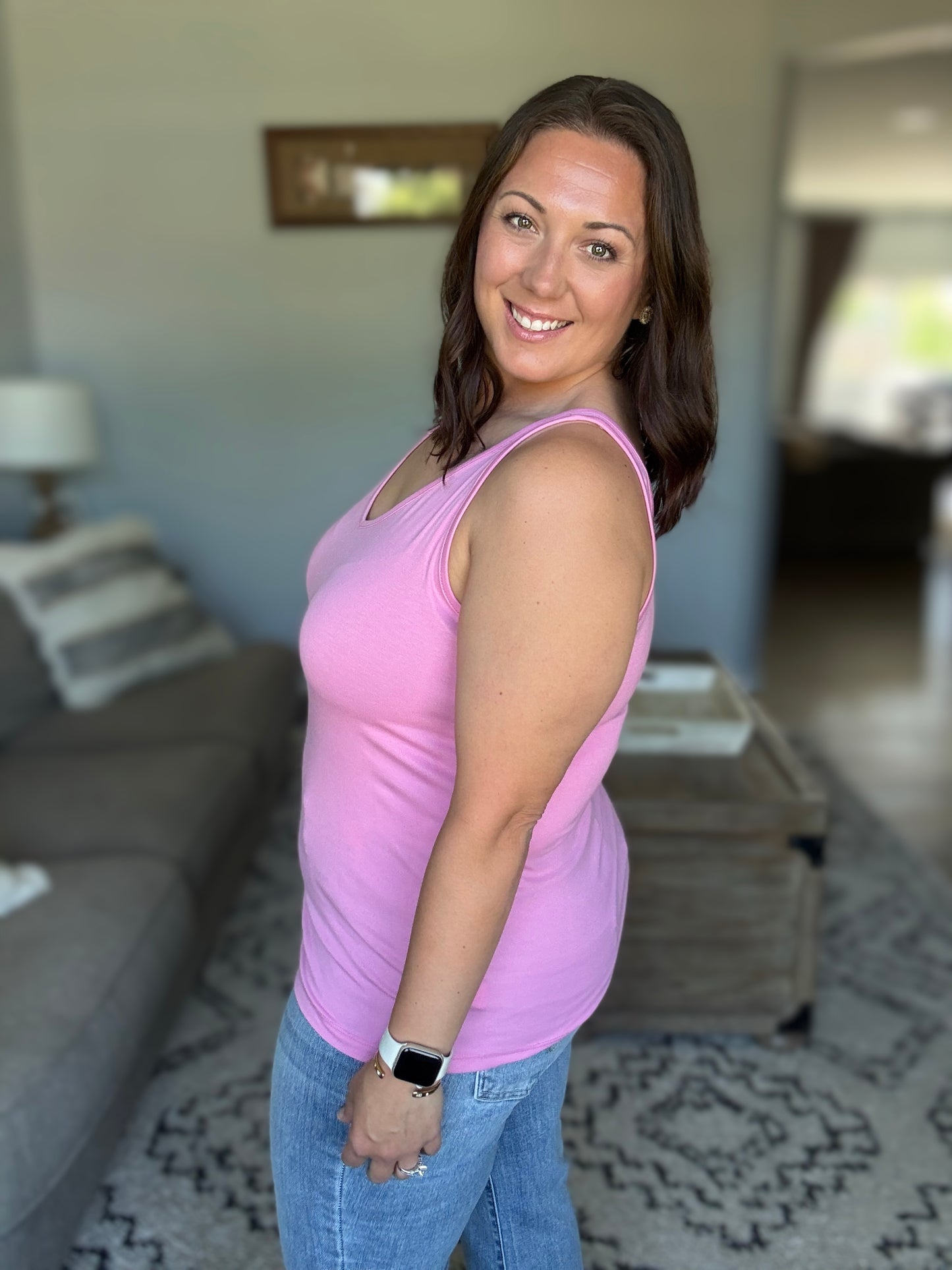 Michelle Mae Kennedy Tank - Pink