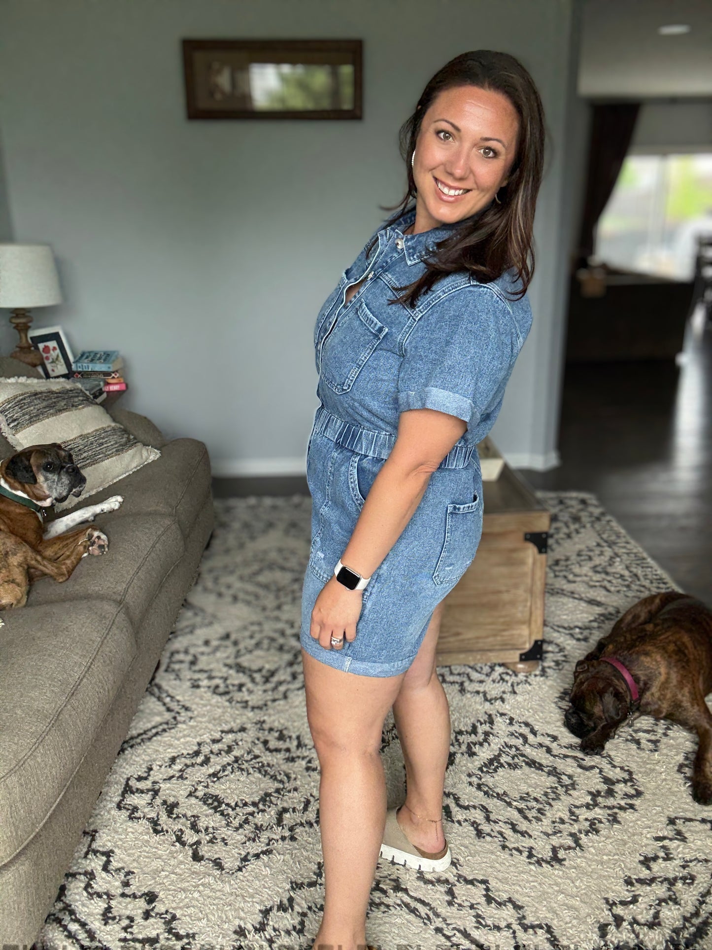 Pleasant and Relevant Denim Romper