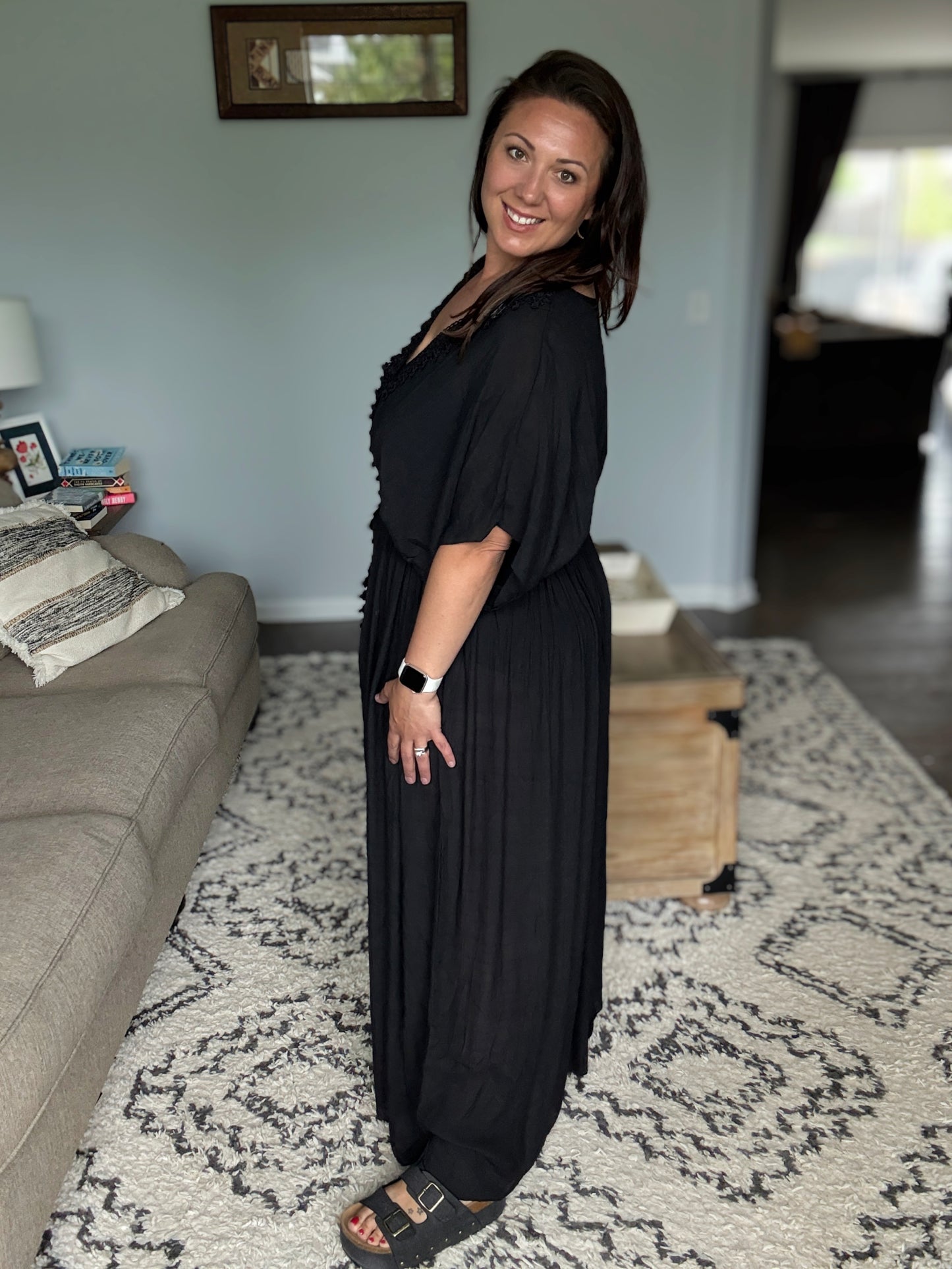 Serena Sands Swim Cover Up in Black