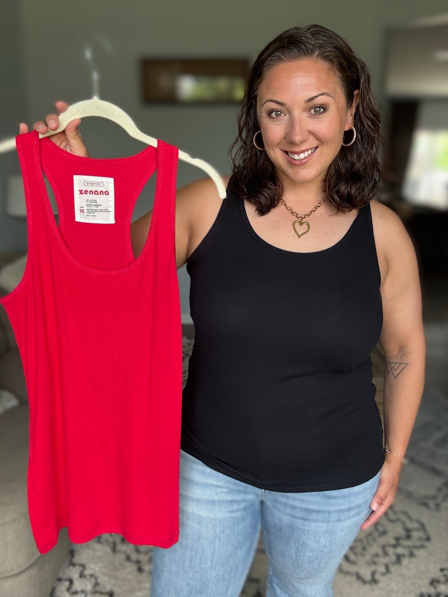 Keeping it Cool Scoop Neck Tank in Black