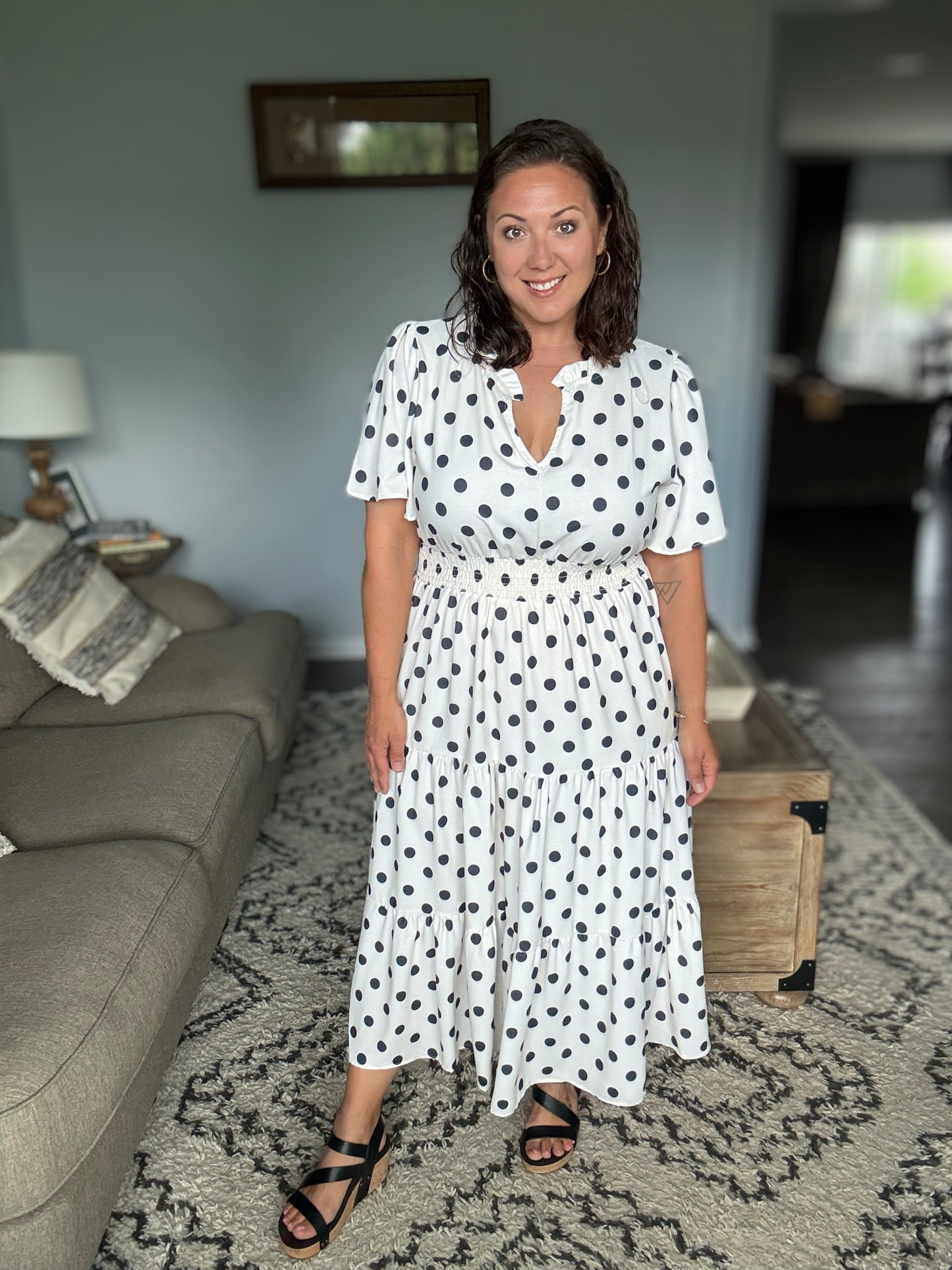 It Had to Be You Bell Sleeve Midi Dress