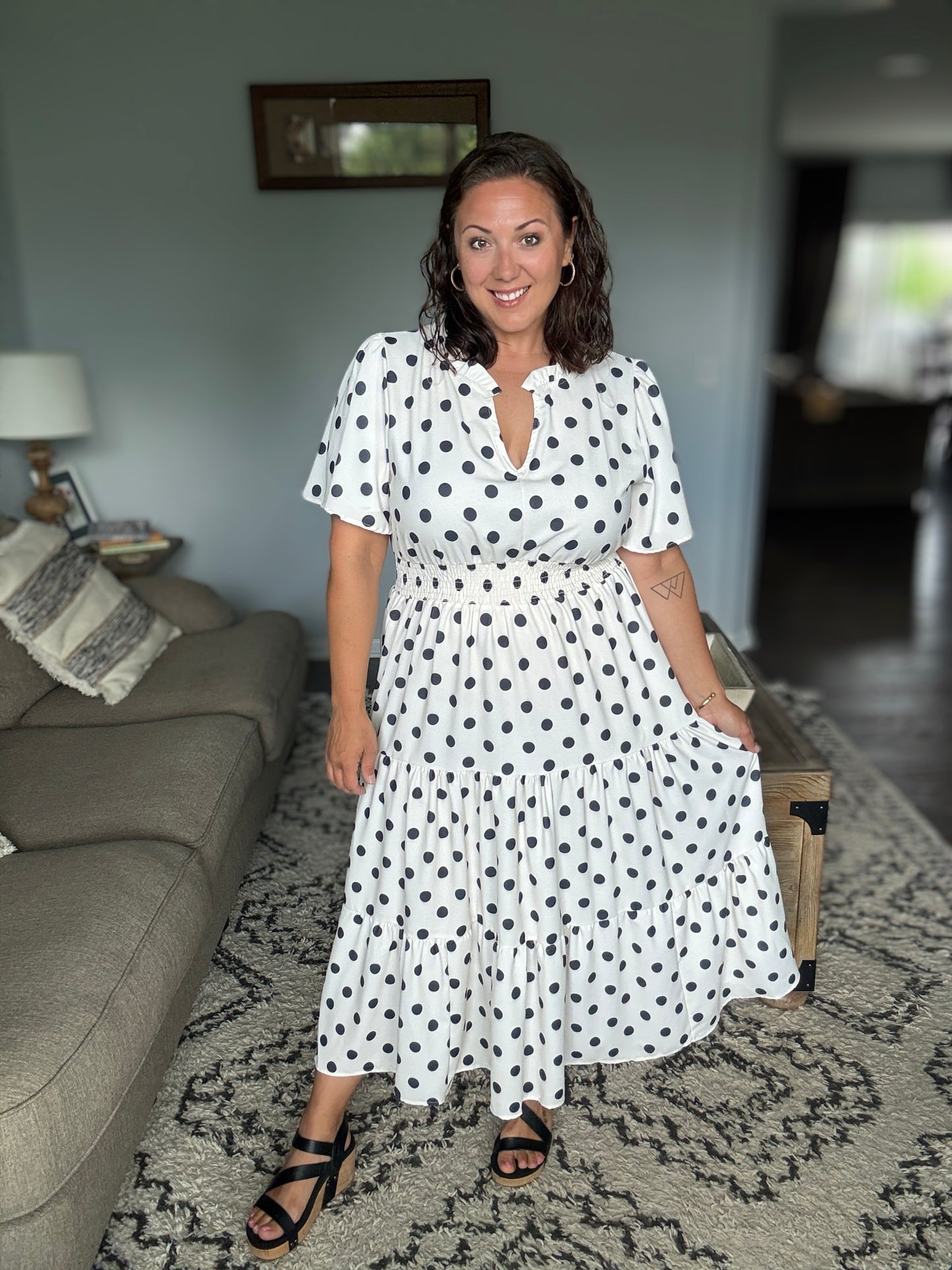 It Had to Be You Bell Sleeve Midi Dress